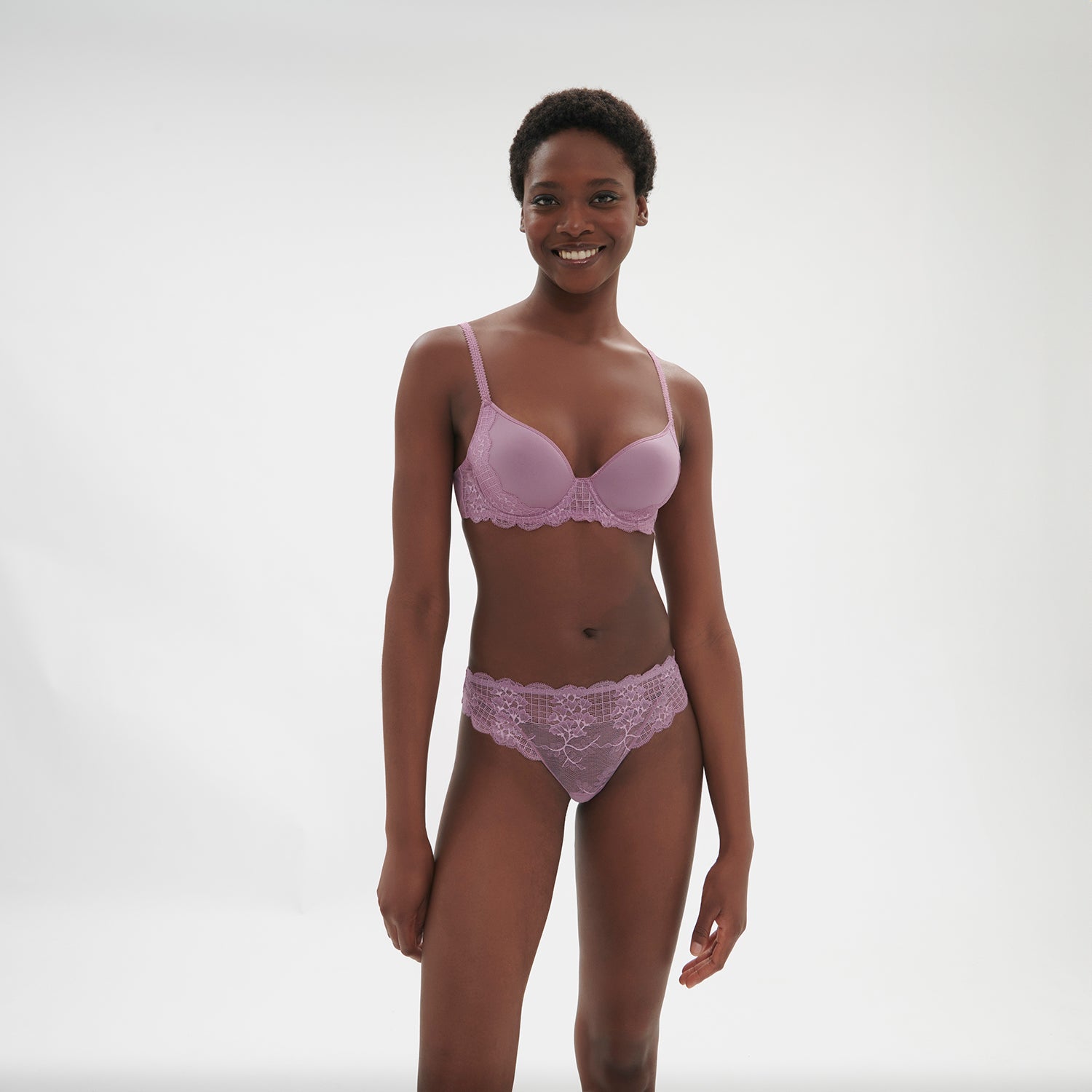 Simone Perele Reve Tanga 12Z710 - Mauve Glamour