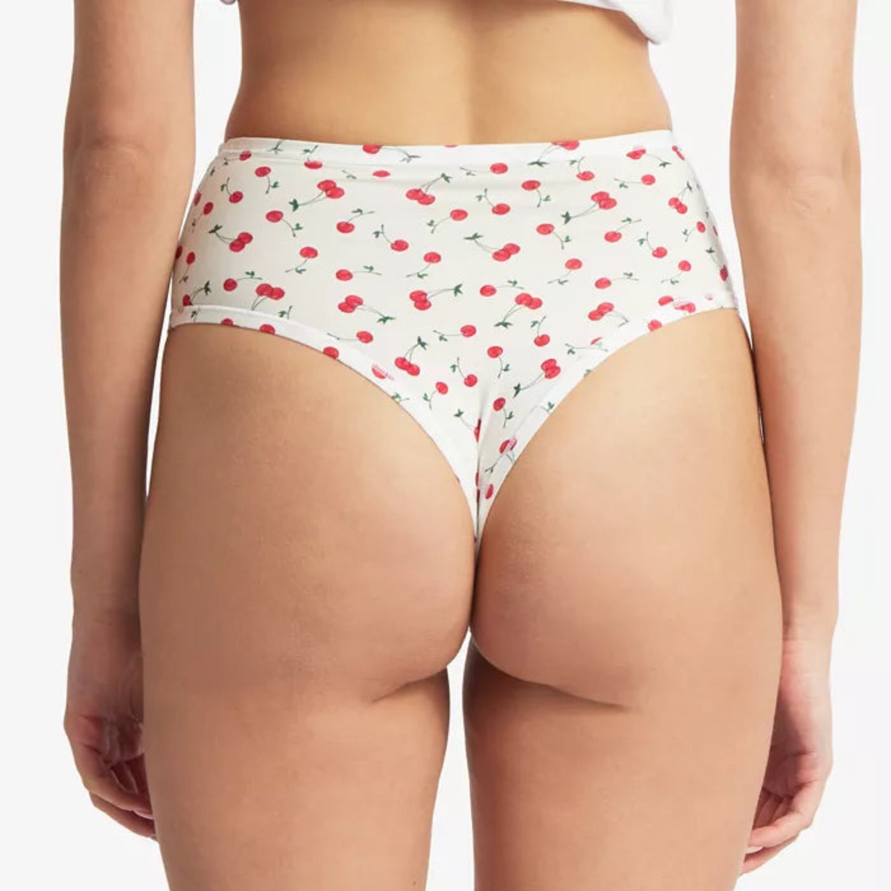 Printed PlayStretch Hi Rise Thong PR721924 - Cherry On Top