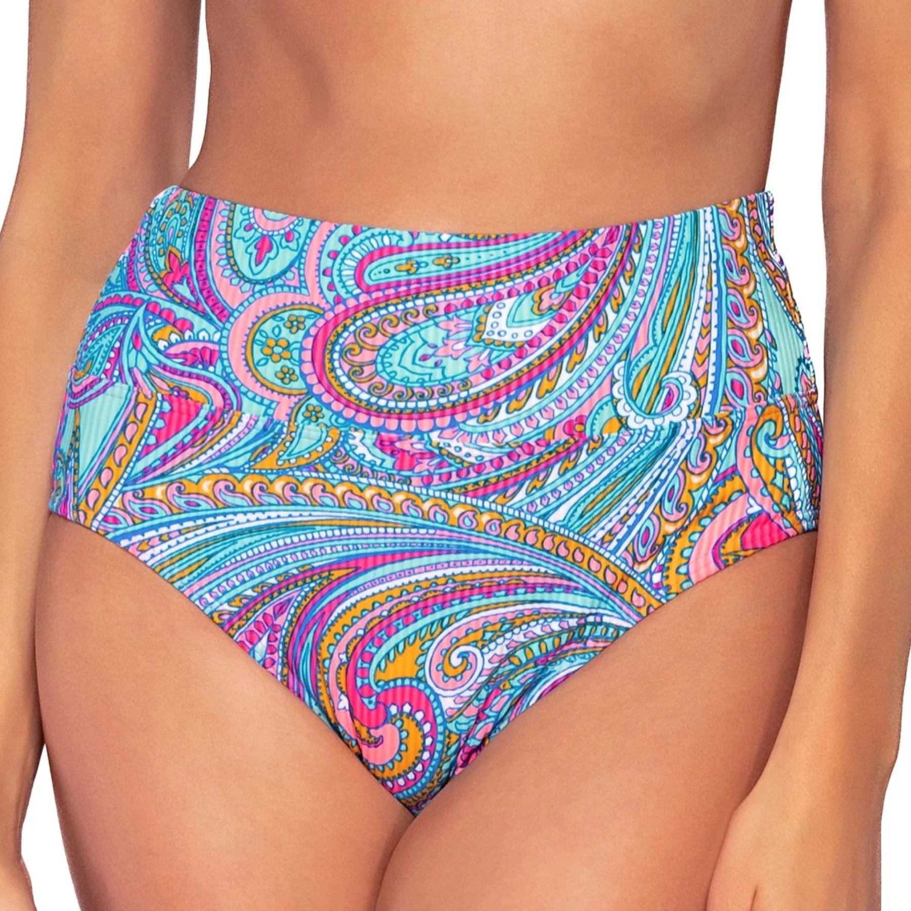 Hannah High Waist 33B - Paisley Pop