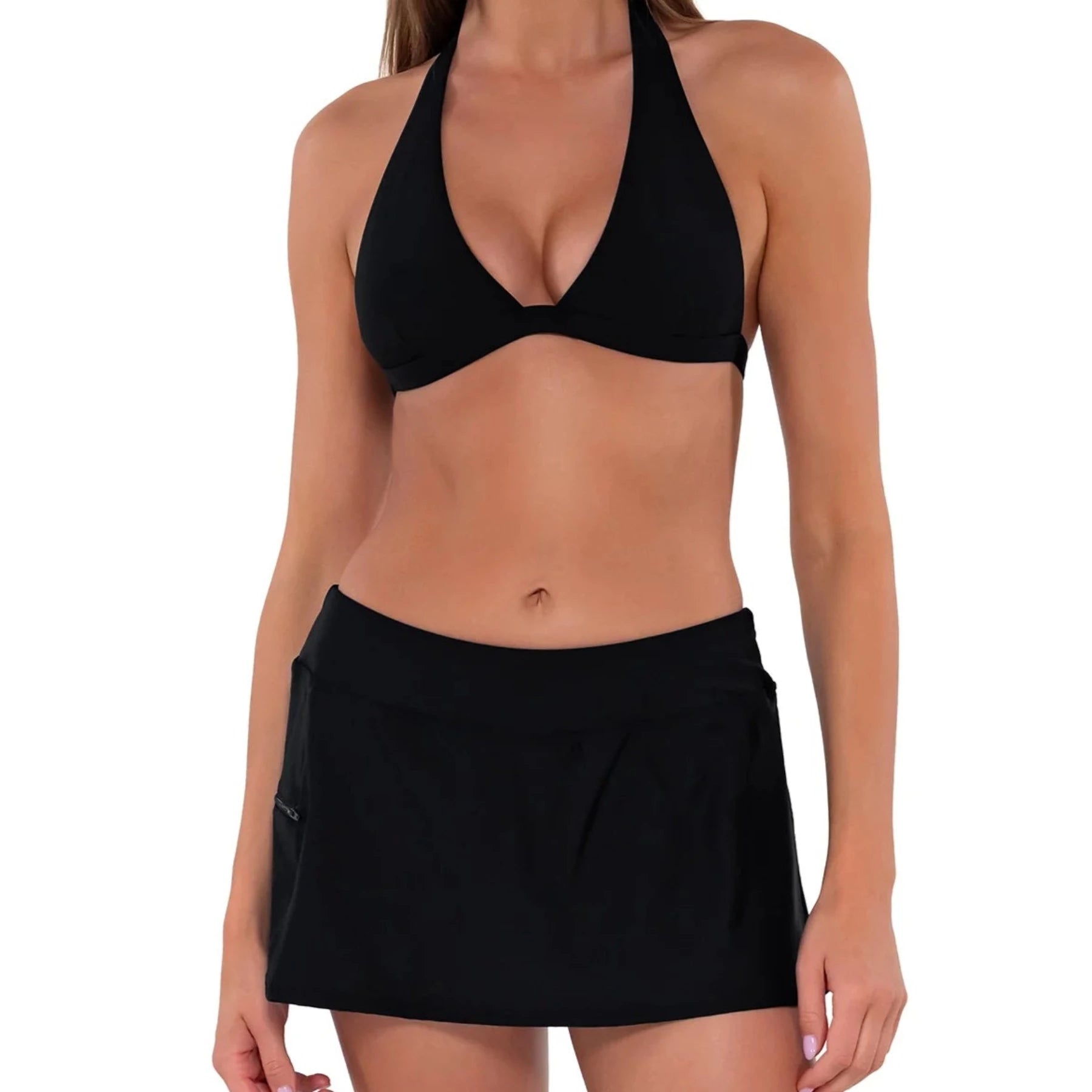 Sporty Swim Skirt 40B - Black