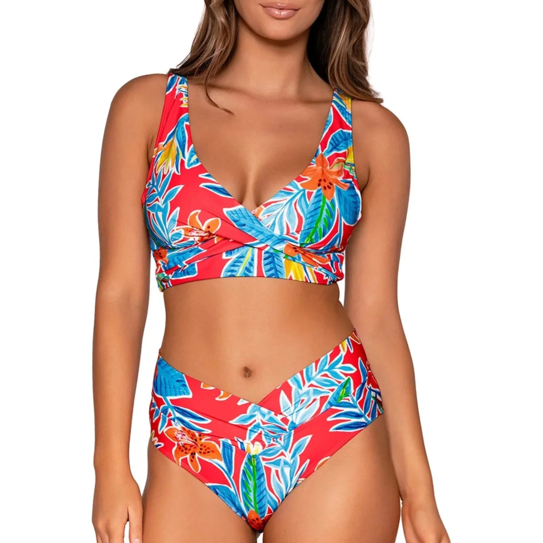 Sunsets Elsie Bikini Top 523 Tiger Lily Set