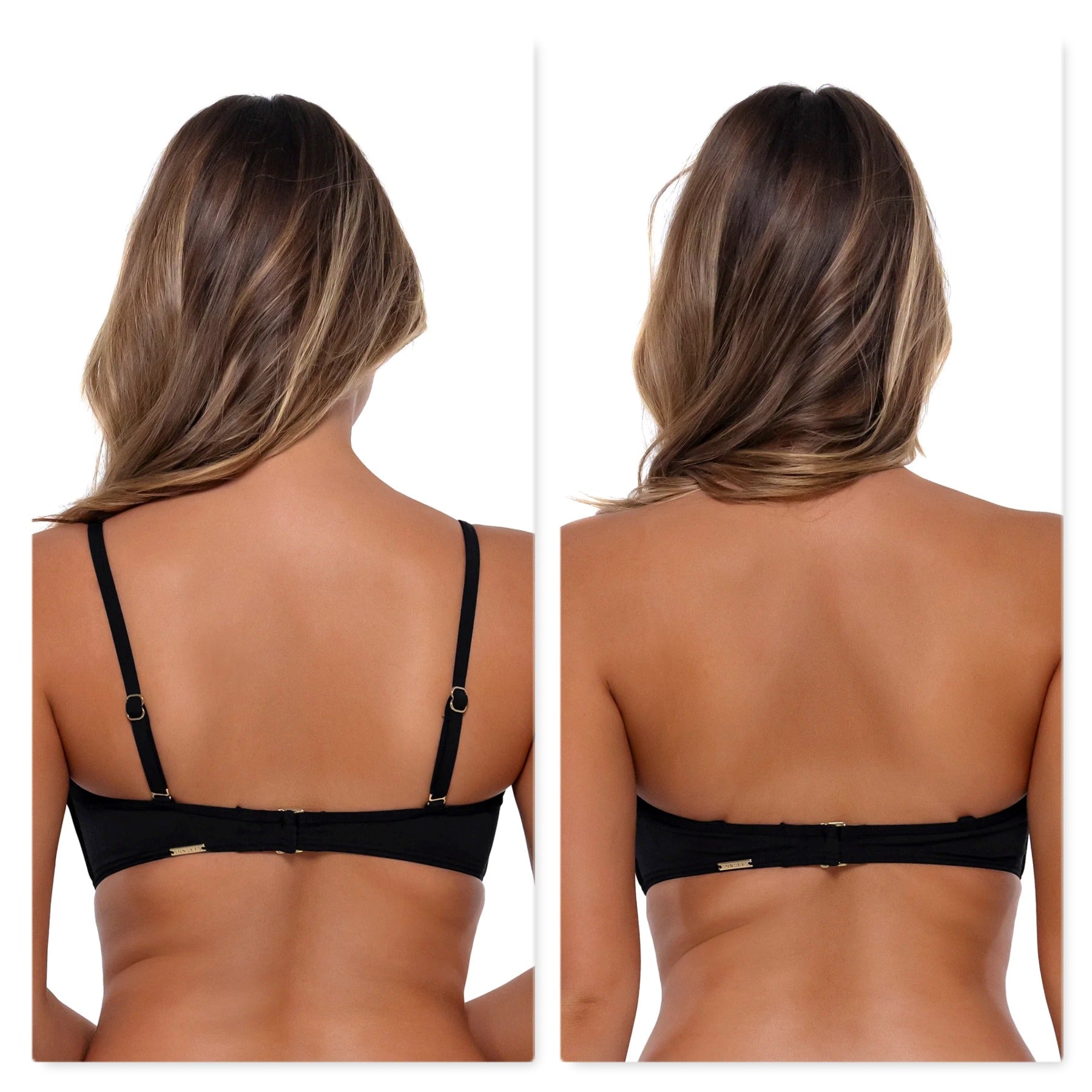 Iconic Twist Bandeau 55EFGH - Black