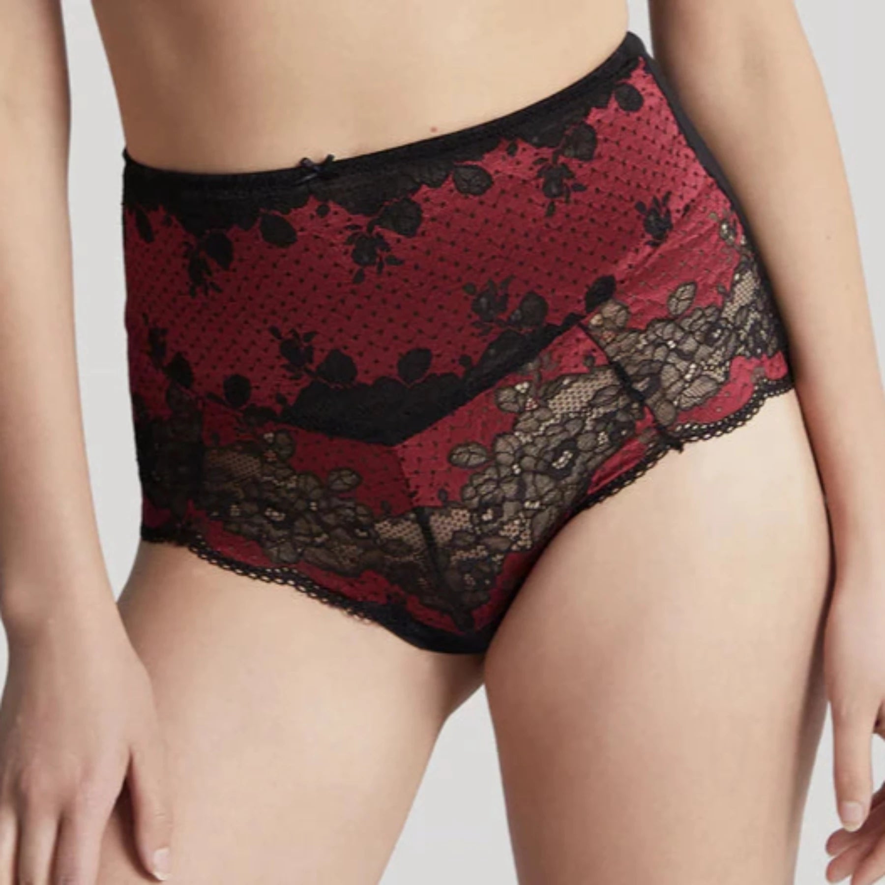 Clara High Wiast Brief 7254 - Noir Ruby