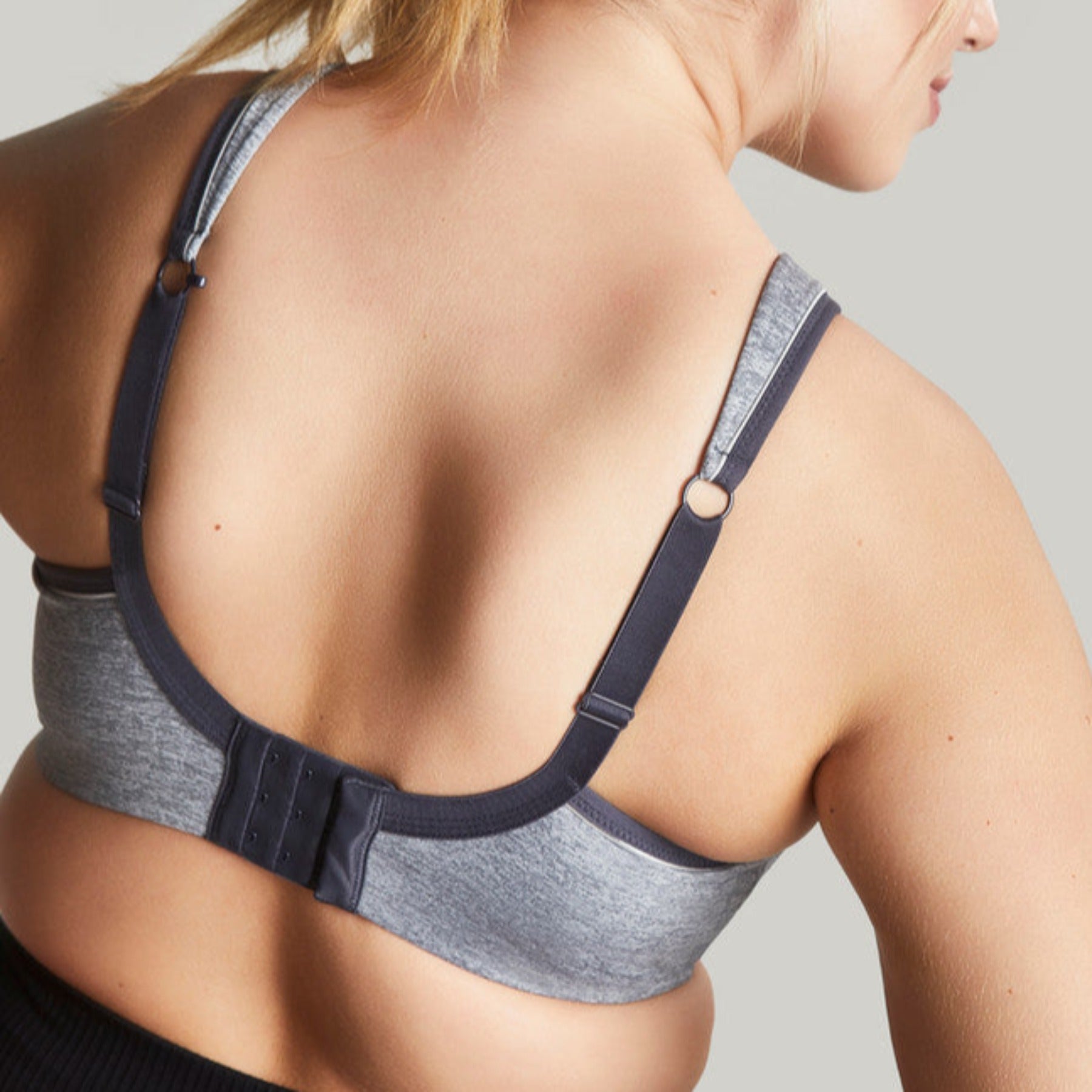 Non Padded Sports Bra 9441  - Charcoal