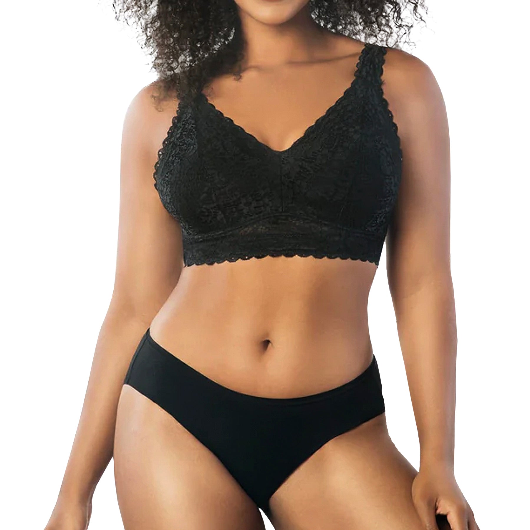 Parfait Adriana Lace Bralette P5482 Black Set