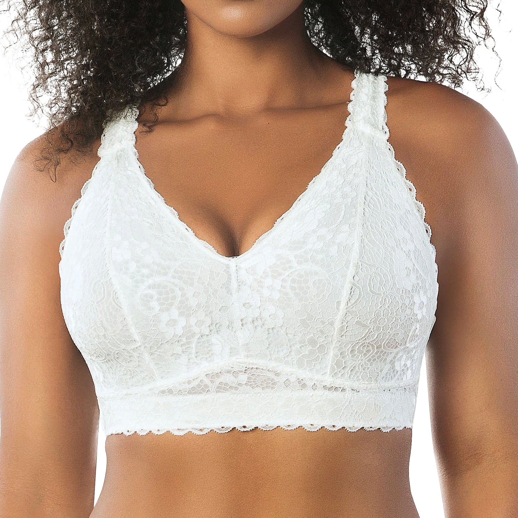 Parfait Adriana Lace Bralette P5482 Pearl White Front
