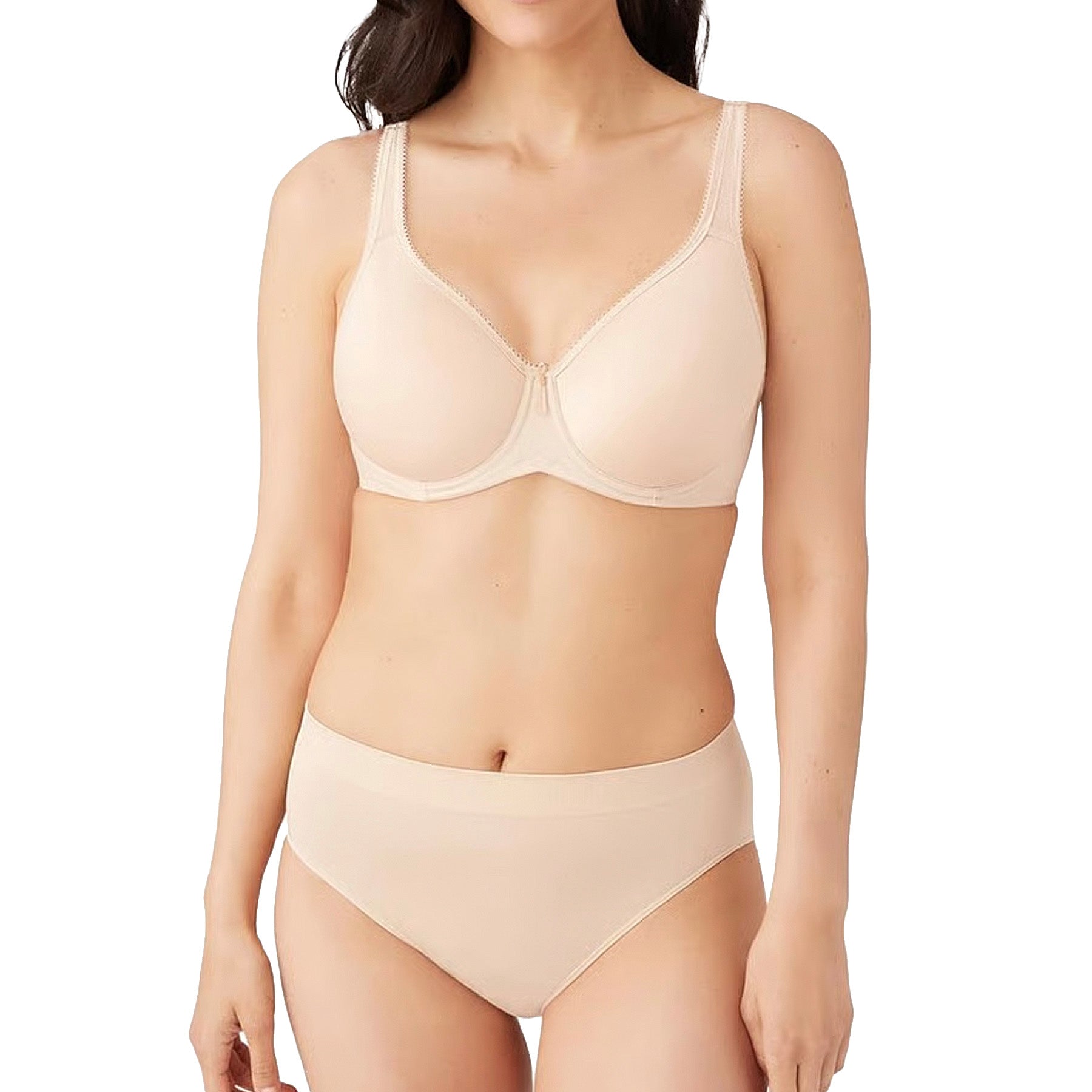 Wacoal Basic Beauty Spacer Contour Underwire Bra 853192 Sand Set