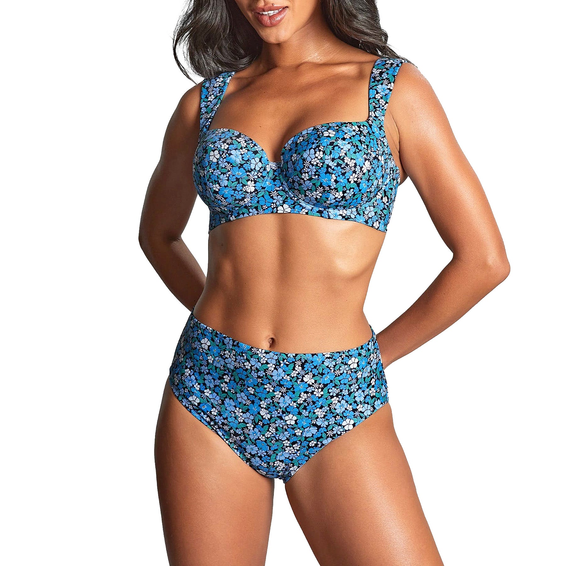 Panache Bette High Waist Brief SW1755B Posy Print Set