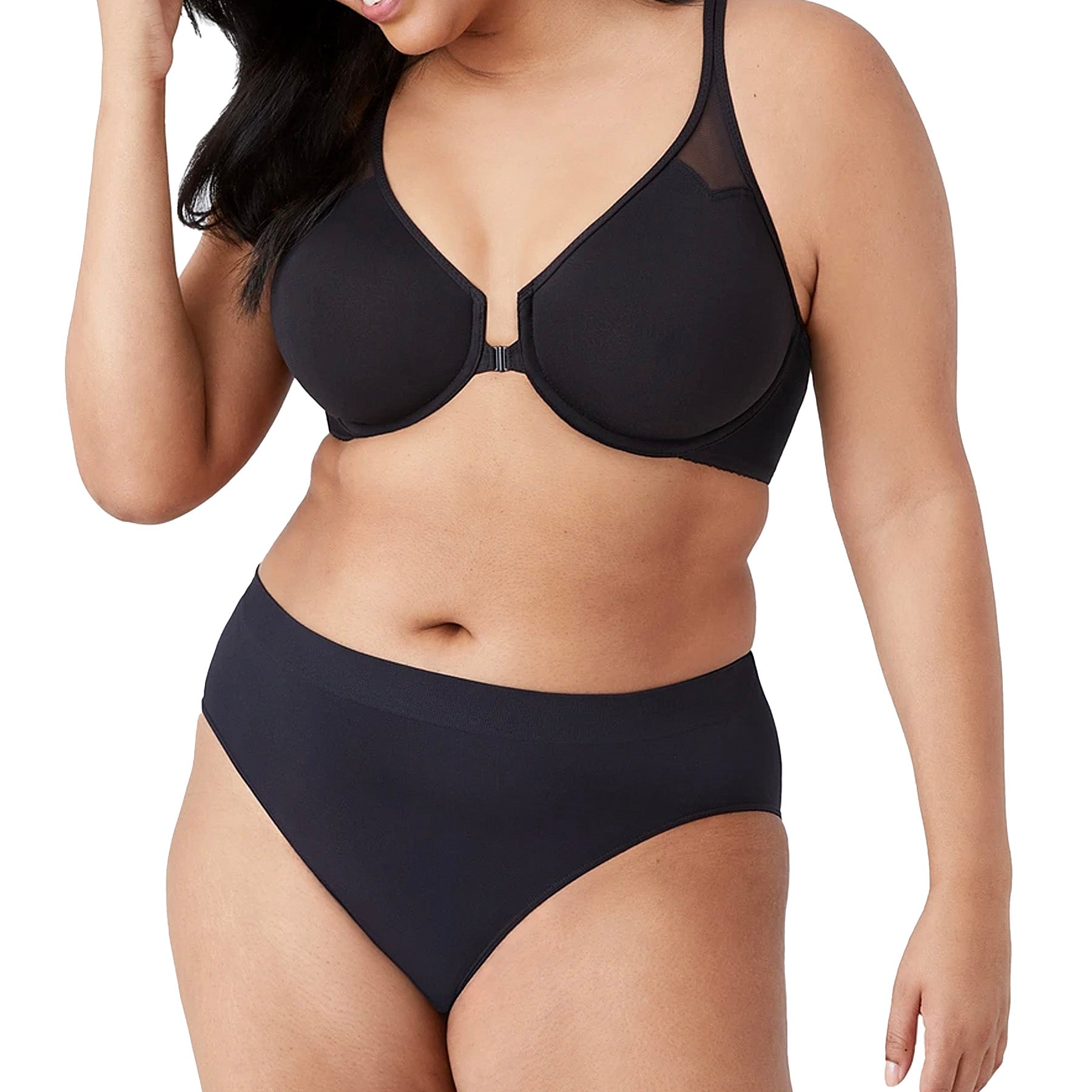 Wacoal Body T-Back Underwire Bra 65124 Black Set