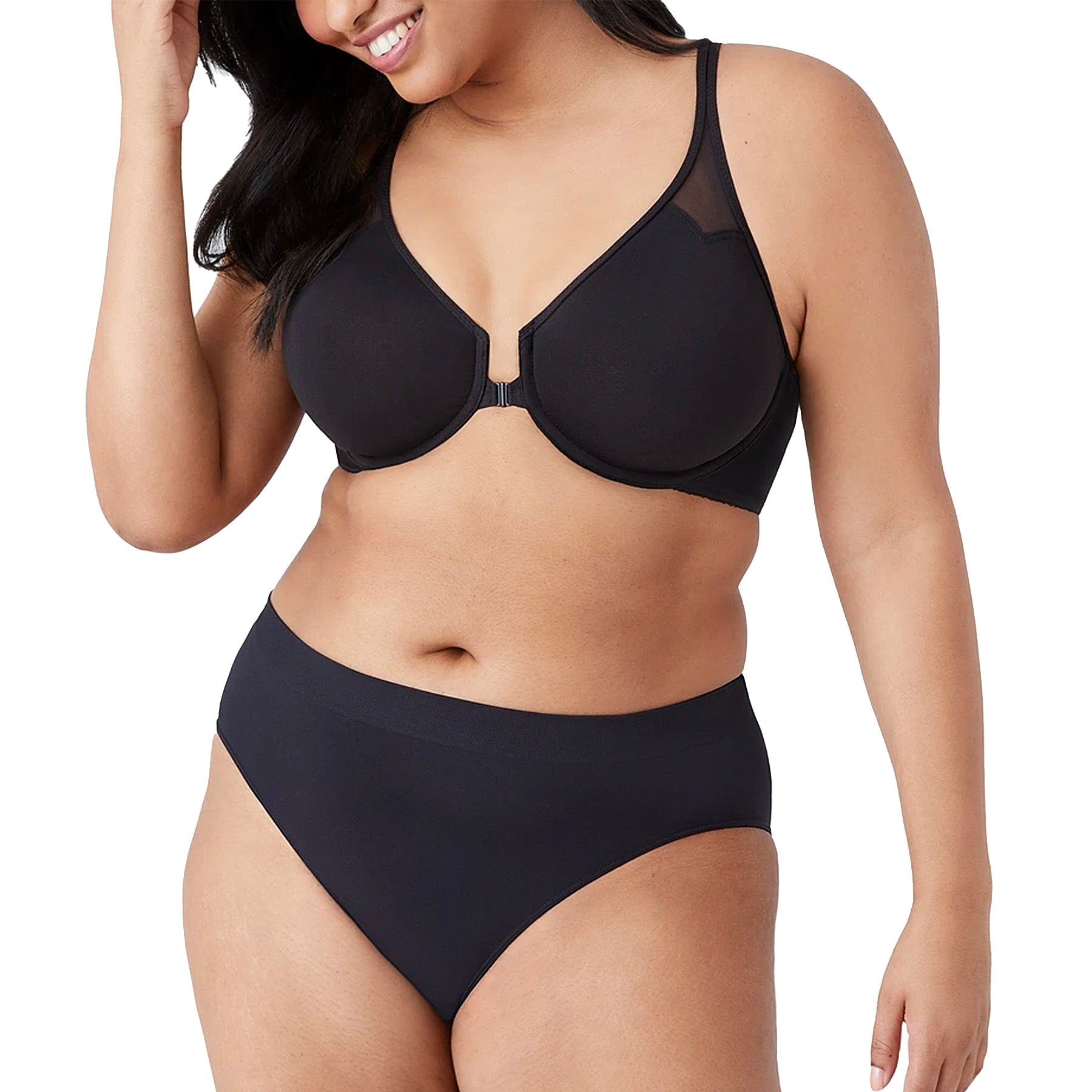 Wacoal Body T-Back Underwire Bra 65124 Black Set