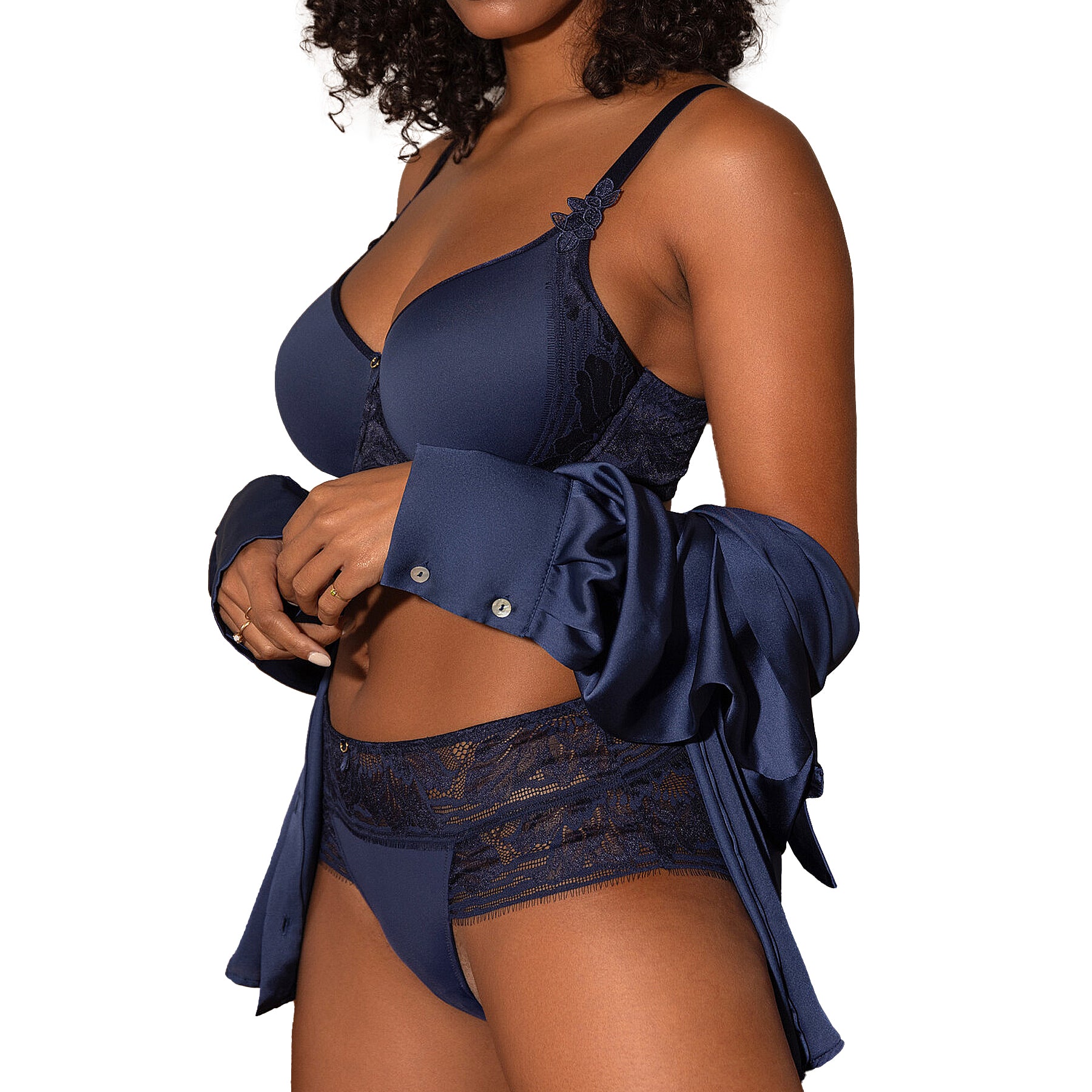 Montelle Botanical High Waist Hipster 9567 Empire Set