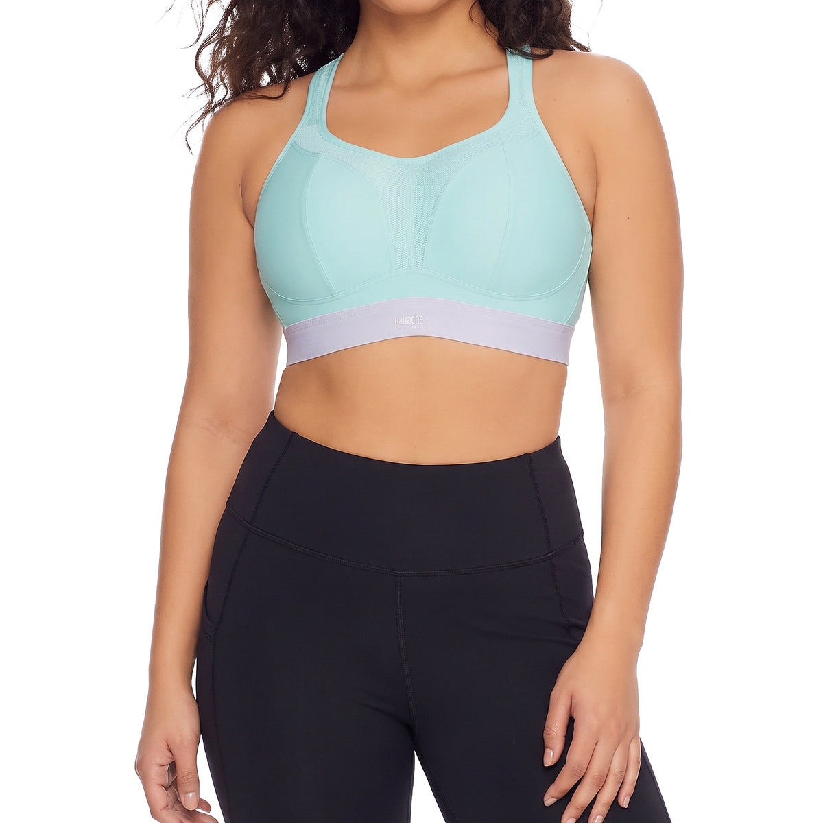 Panache Boundless Non Wired Sports Bra 7341B Mint Thistle Set