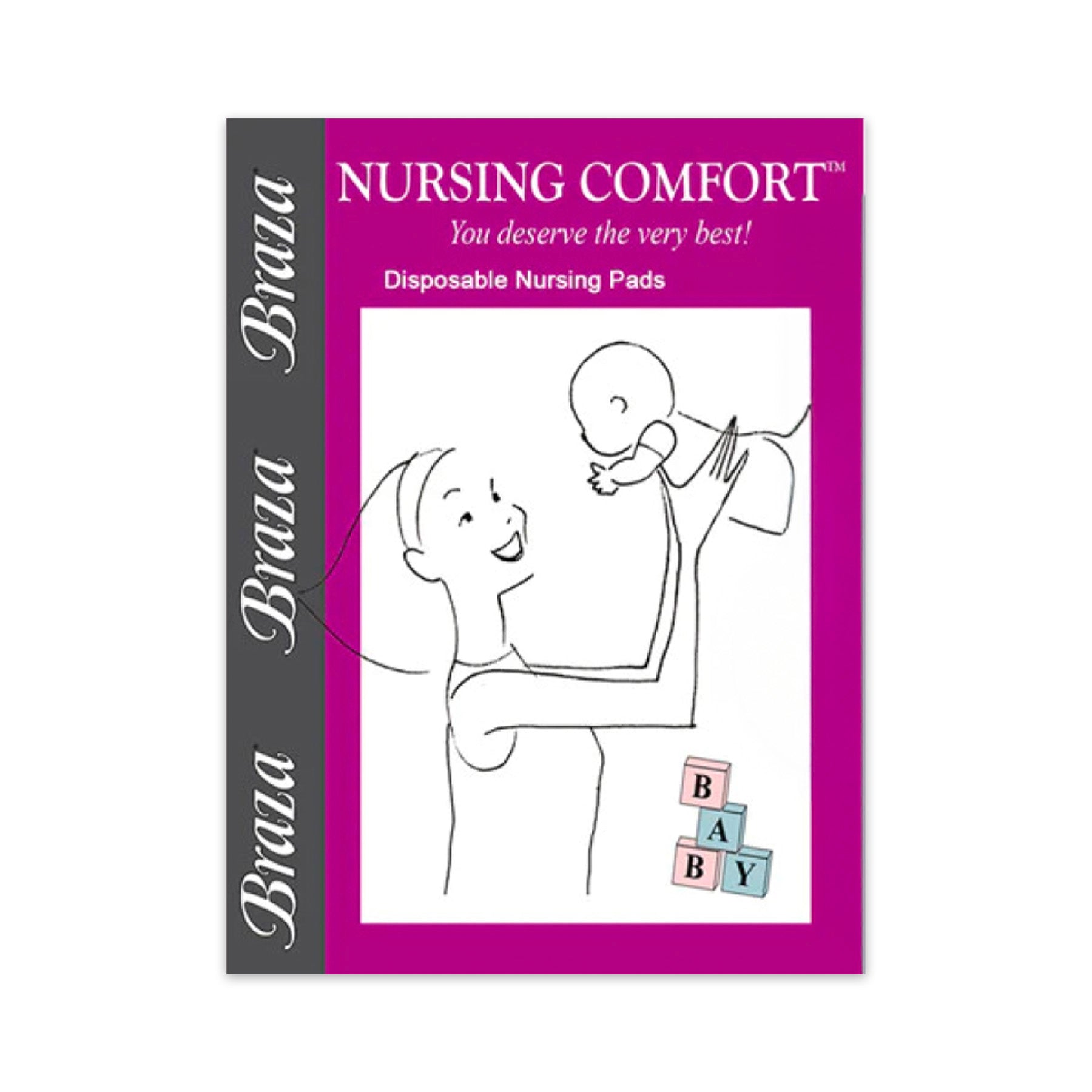 Braza BRZ-3020 Nursing Comfort Pads Nude Pacakging