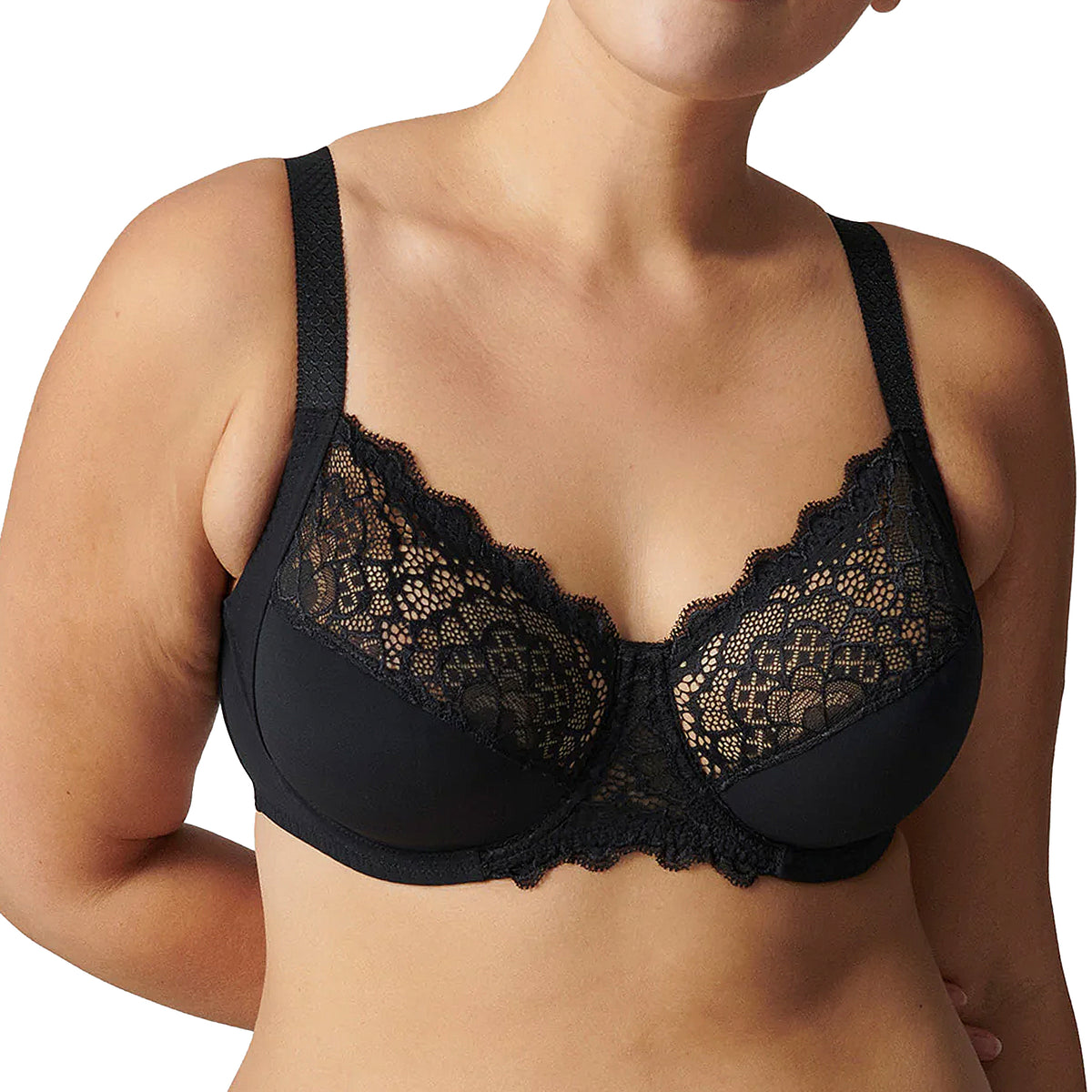 Simone Perele Caresse Full Cup Bra 12A320 Black Front