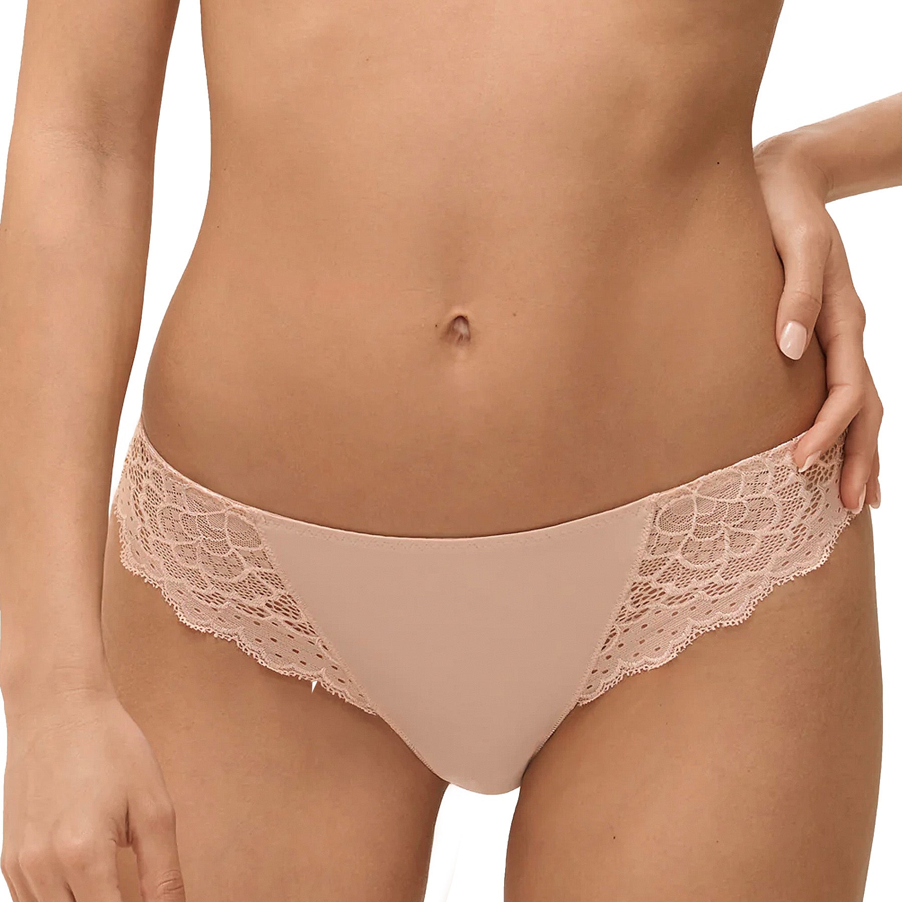 Simone Perele Caresse Tanga 12A710 Peau Rose Front