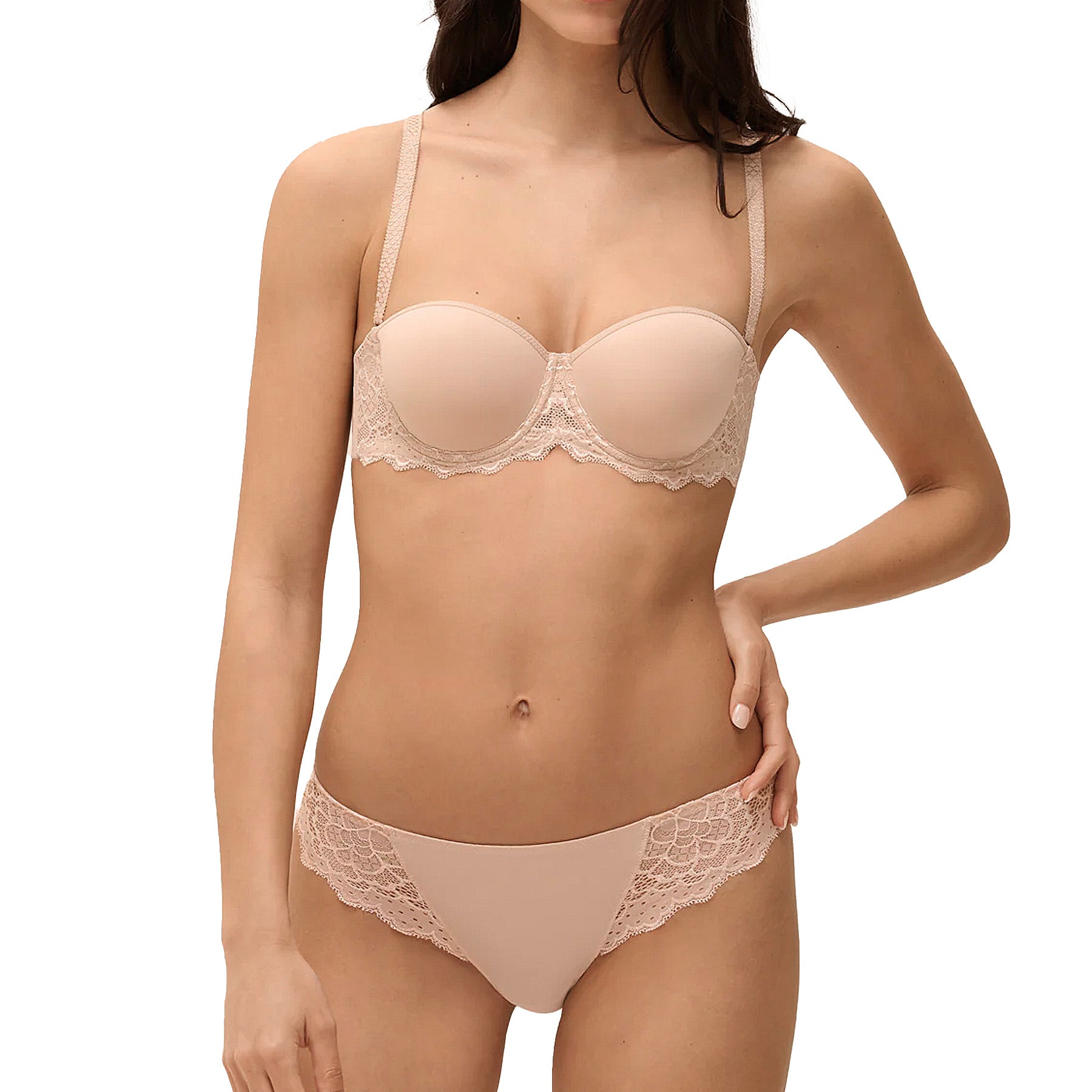 Simone Perele Caresse Tanga 12A710 Peau Rose Set