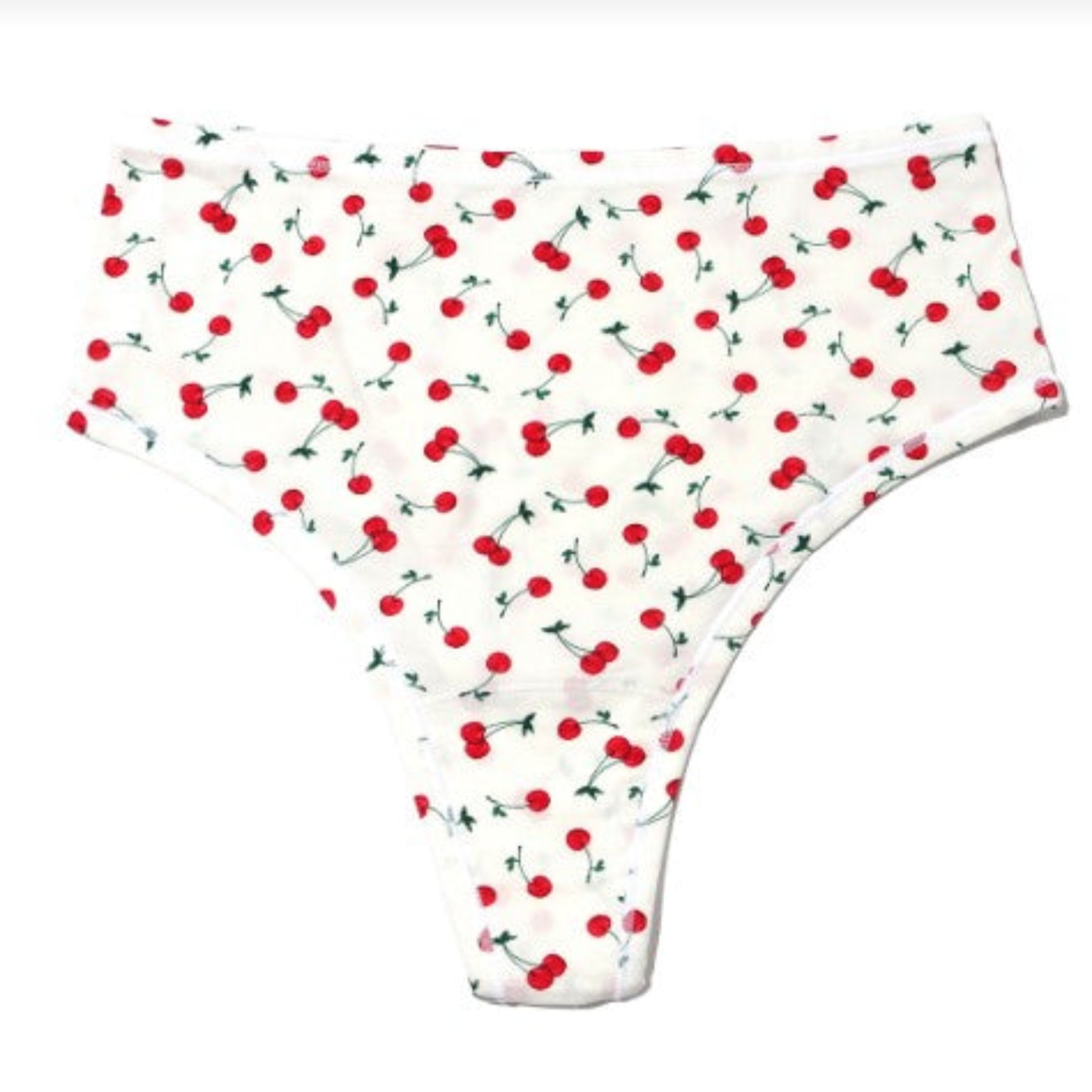 Printed PlayStretch Hi Rise Thong PR721924 - Cherry On Top