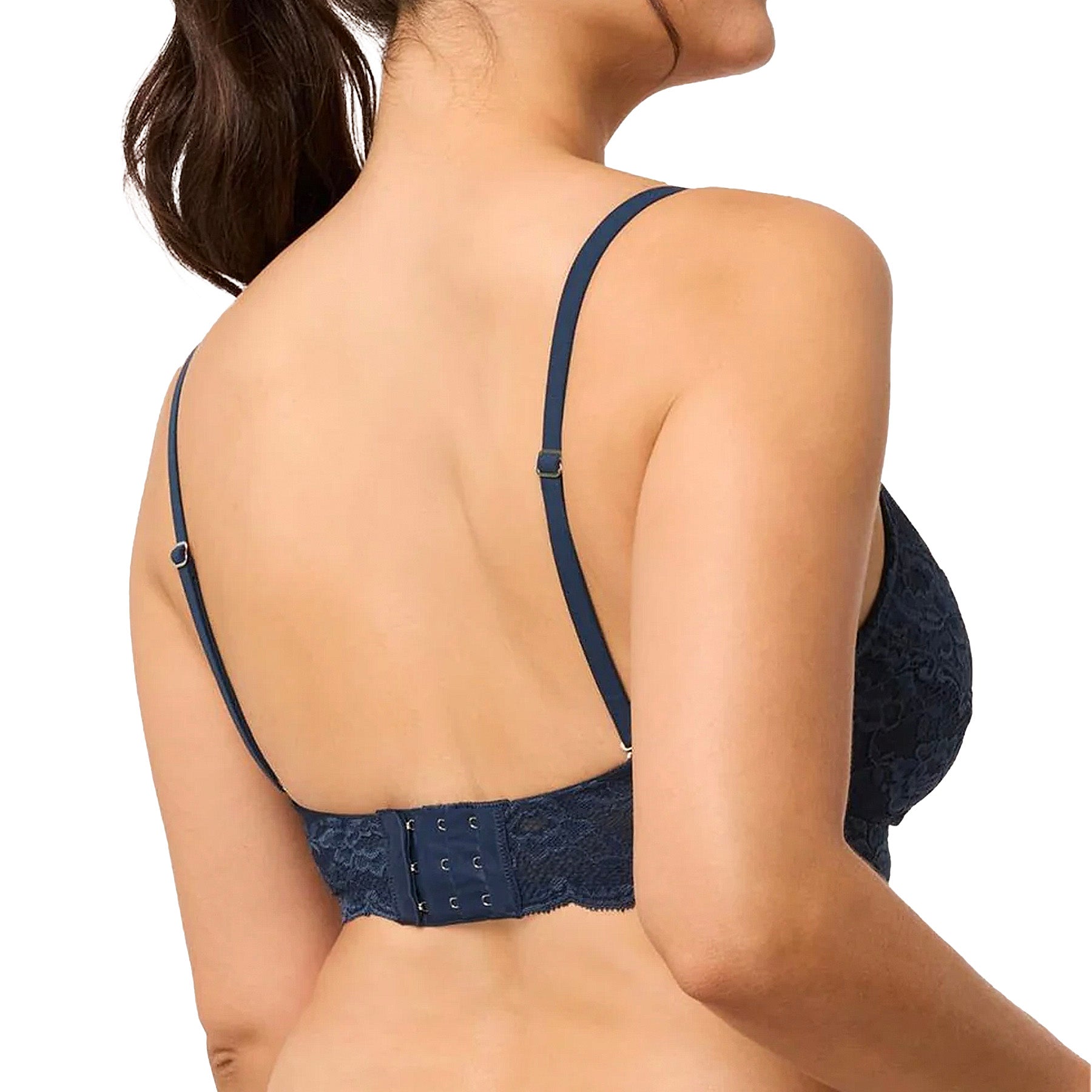 Montelle Cup-Sized Supportive Bralette 9334 Cambridge Blue Back