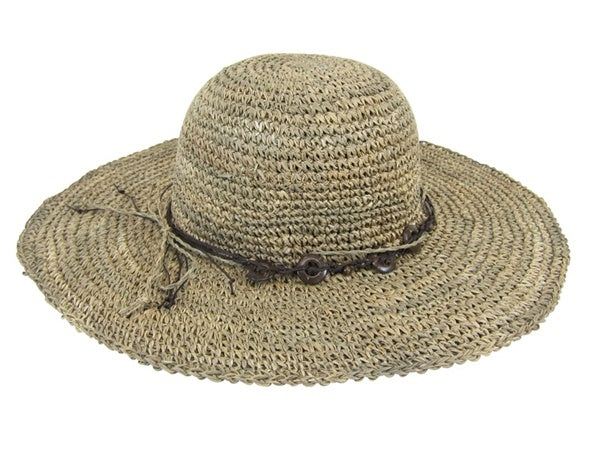 Sungrass Crochet Sun Hat w/ Beads 493