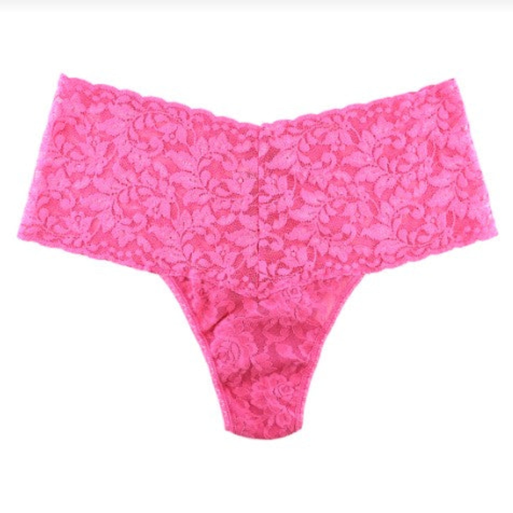 Signature Lace Retro Thong 9K1926 - Dragon Fruit Pink (DFTP)
