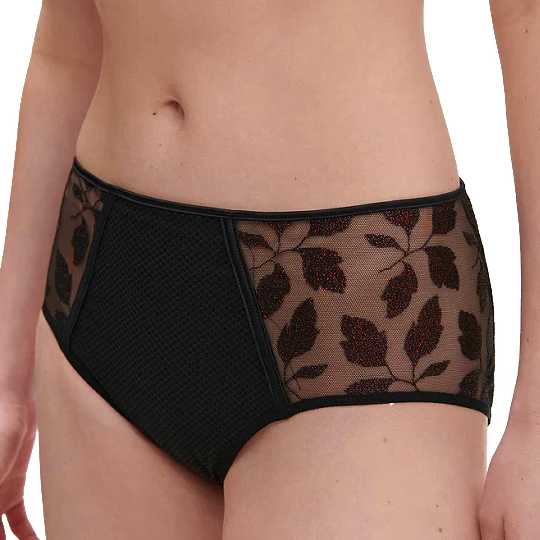 Simone Perele Dahlia Retro Brief 14V770 Copper Black Front