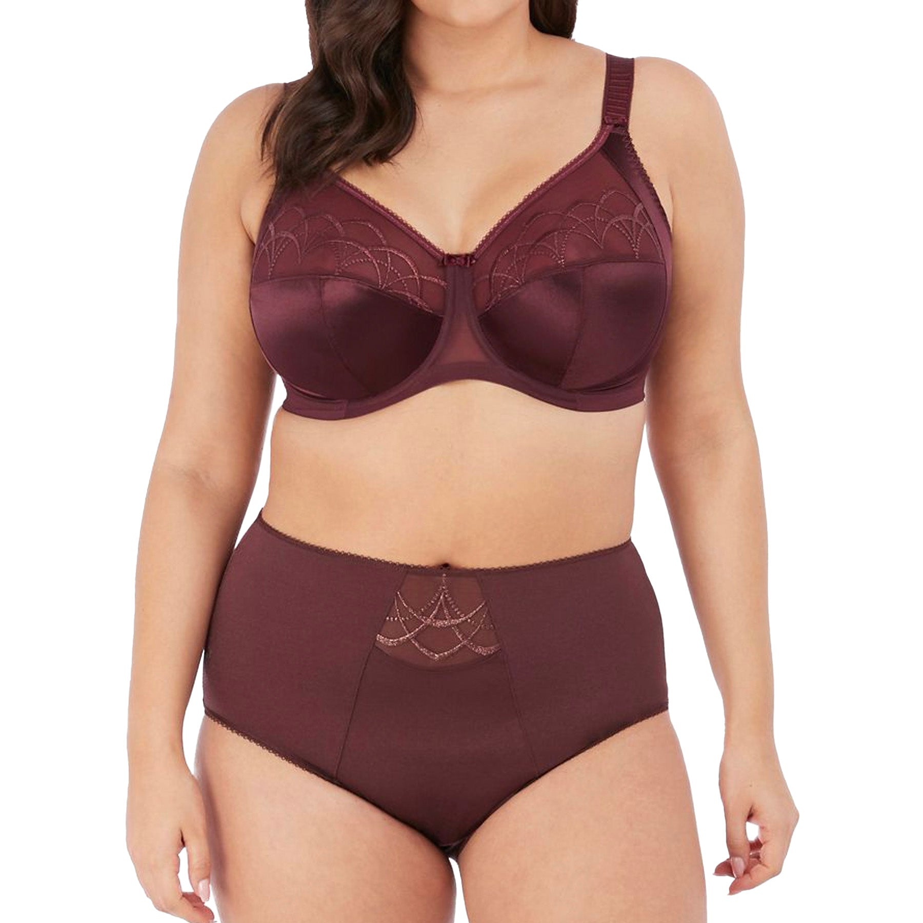 Elomi Cate Full Brief EL4036 Raisin Set