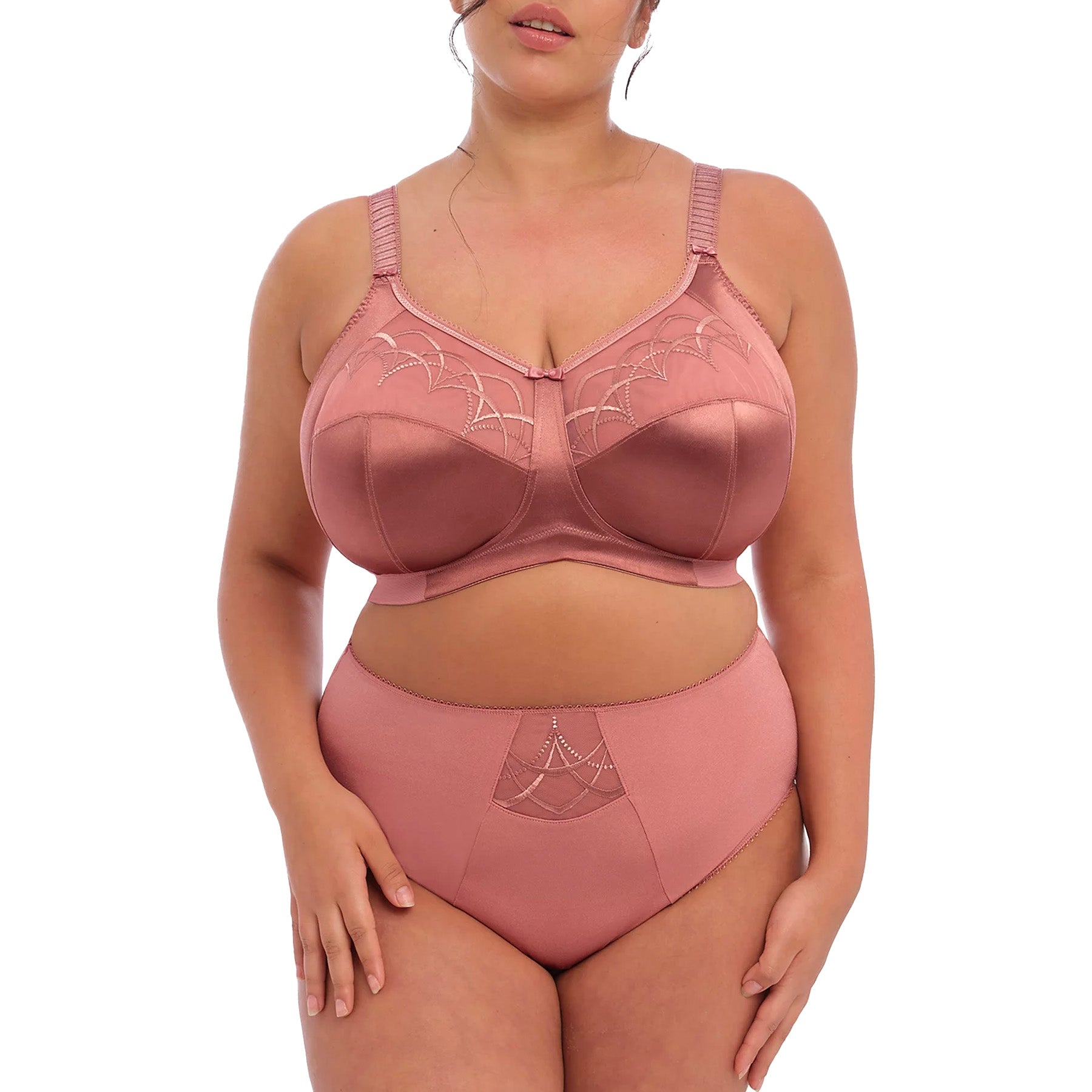 Elomi Cate Soft Cup Bra EL4033 Rosewood Set