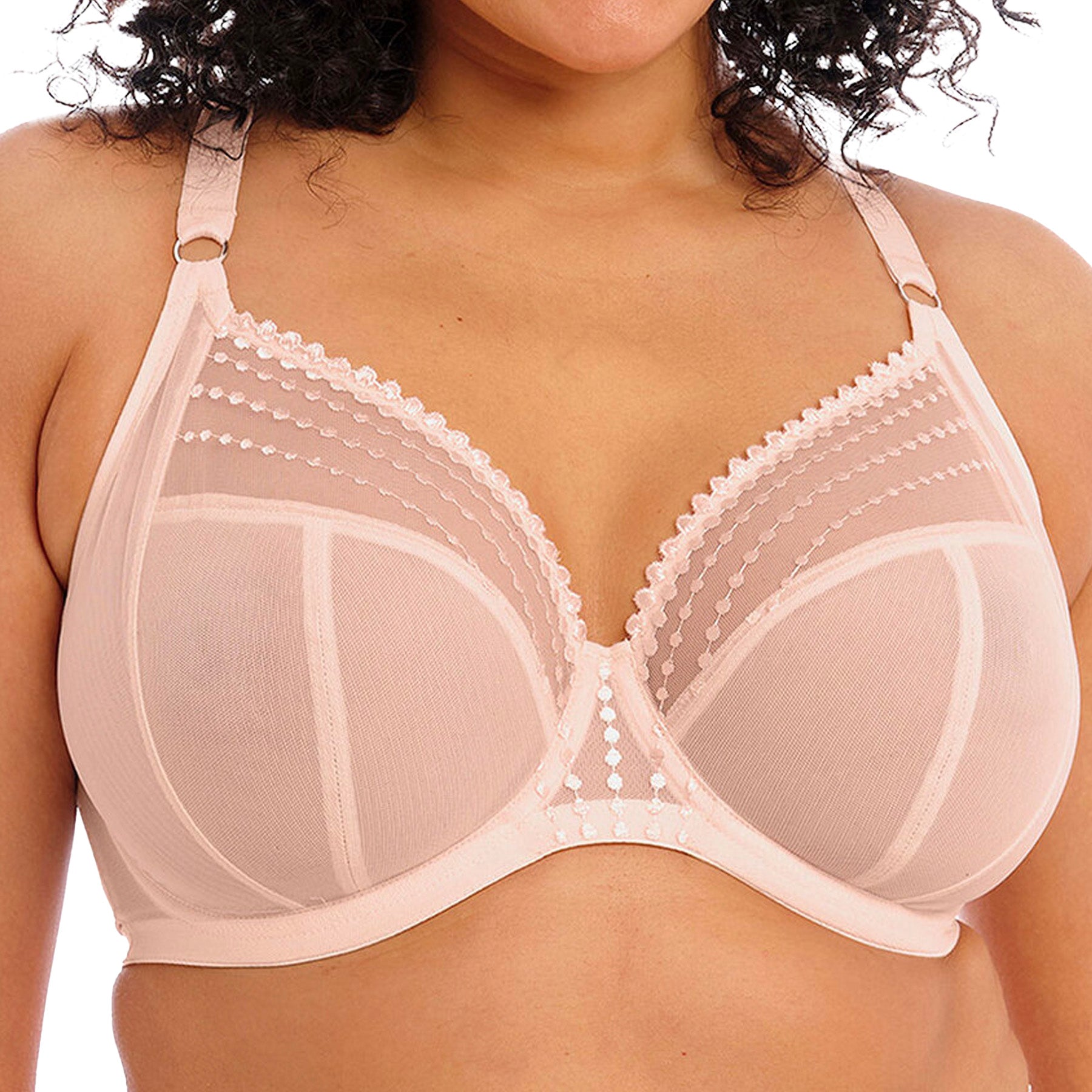 Elomi Matilda UW Plunge Bra EL8900 Pearl Blush Front