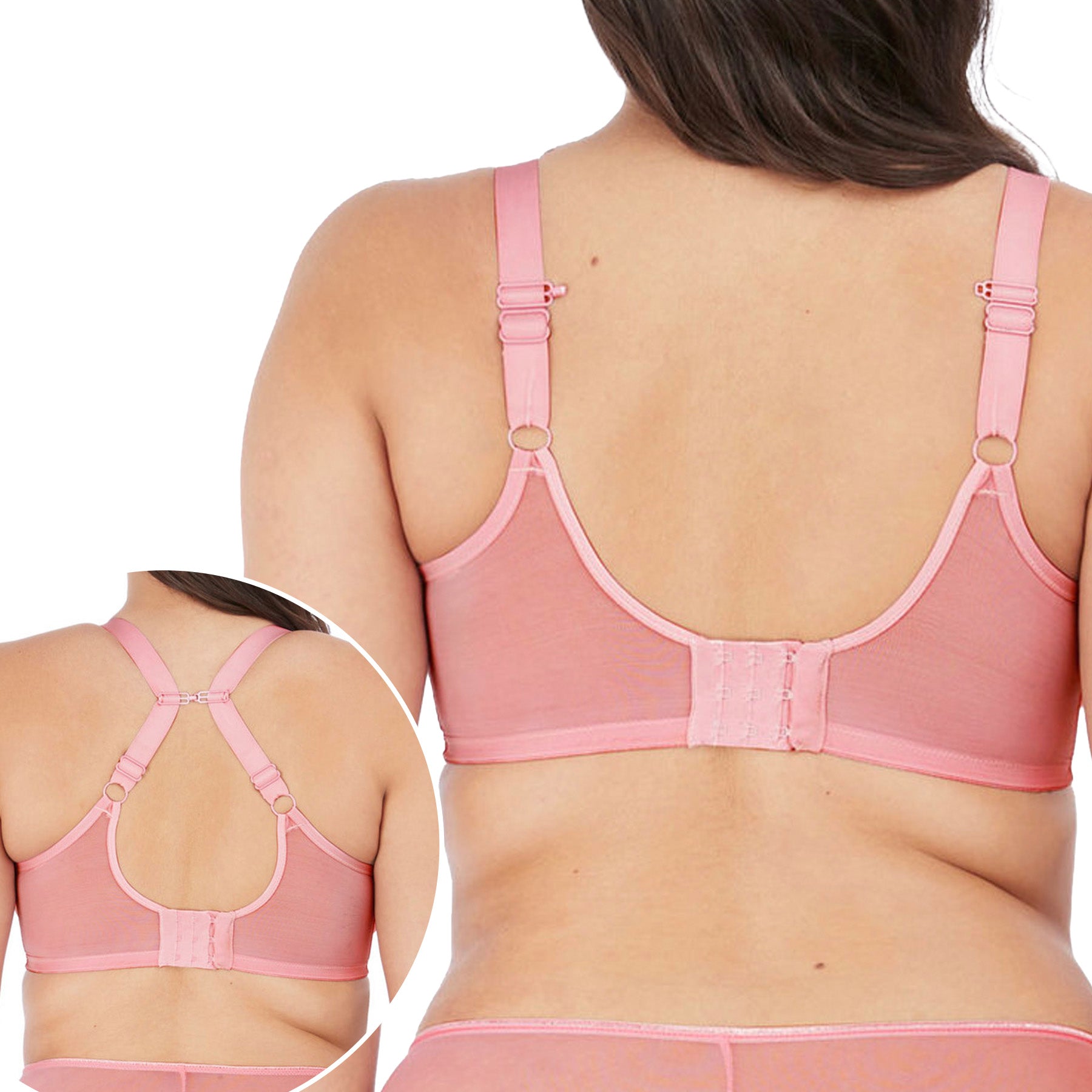Elomi Matilda UW Plunge Bra EL8900 Rose Back