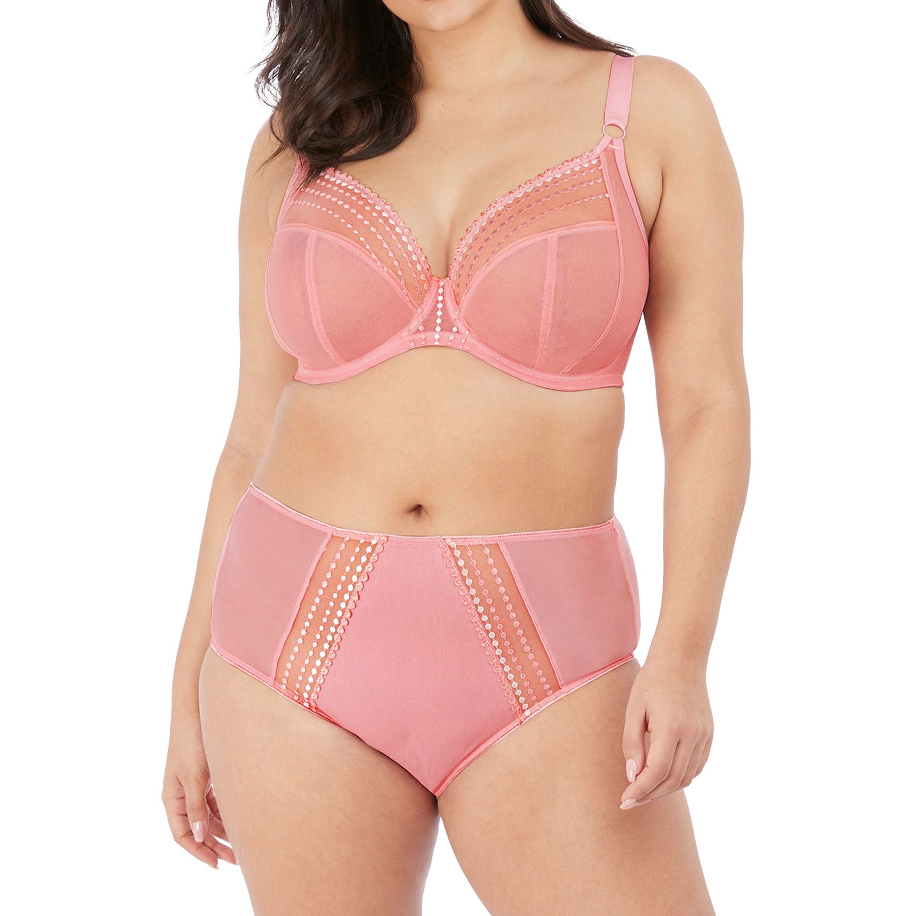 Elomi Matilda UW Plunge Bra EL8900 Rose Set