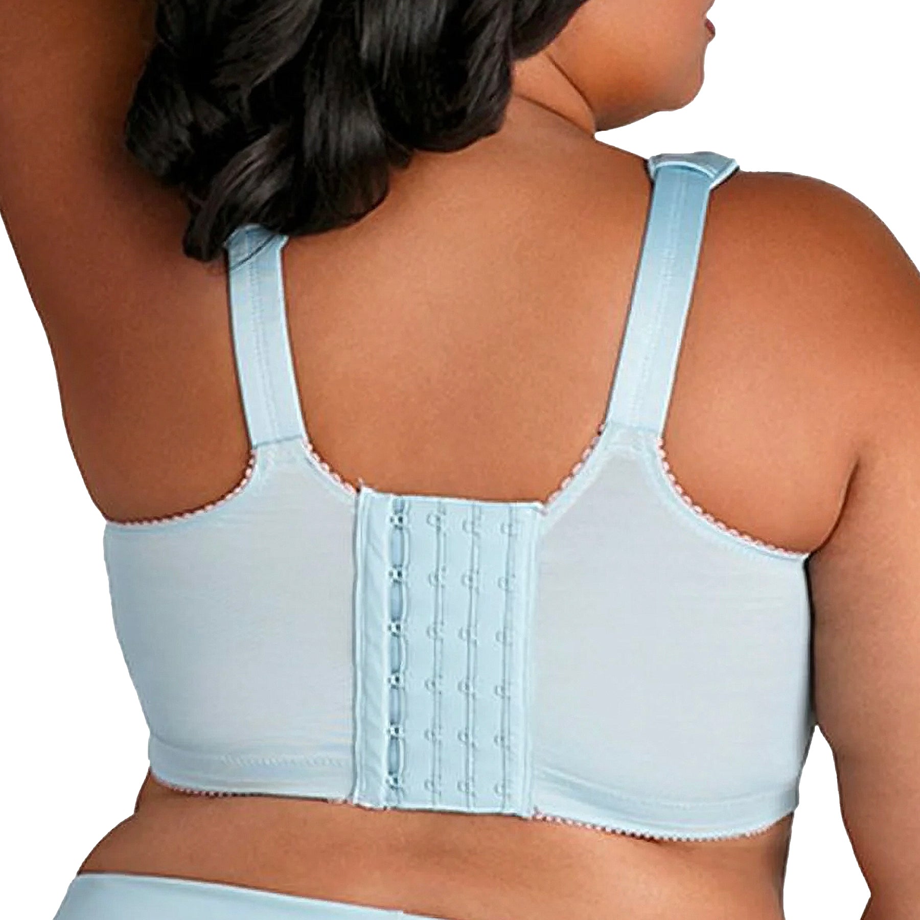 Elila Full Coverage Wireless Soft Cup Bra 1505 Aqua Sky Back