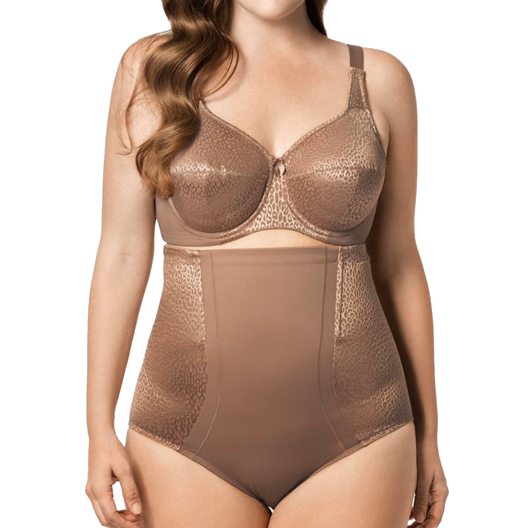 Elila Leopard High Waist Shaper 8203 Mocha Set