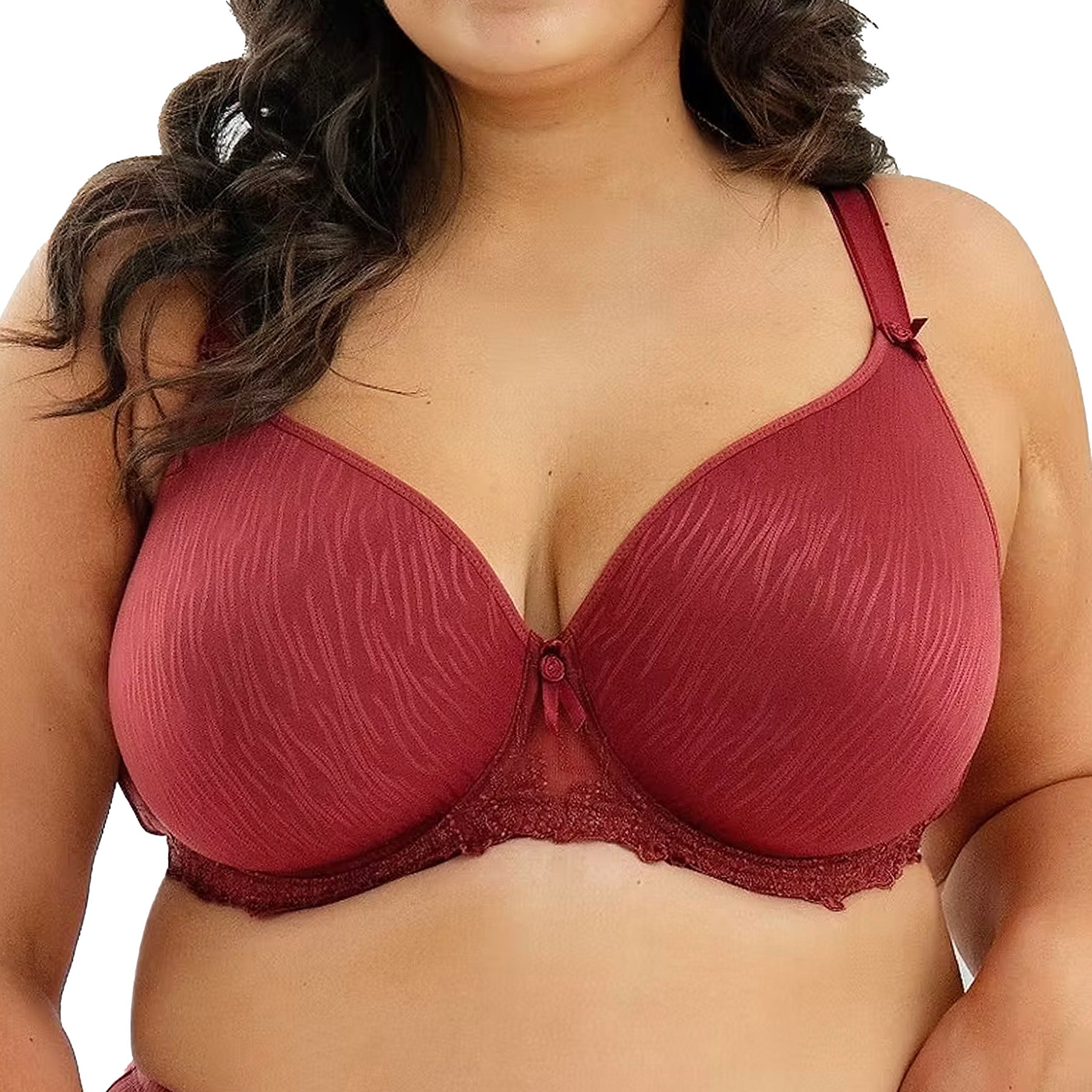 Fit Fully Yours Elise Molded Underwire Bra B1812 Merlot Front