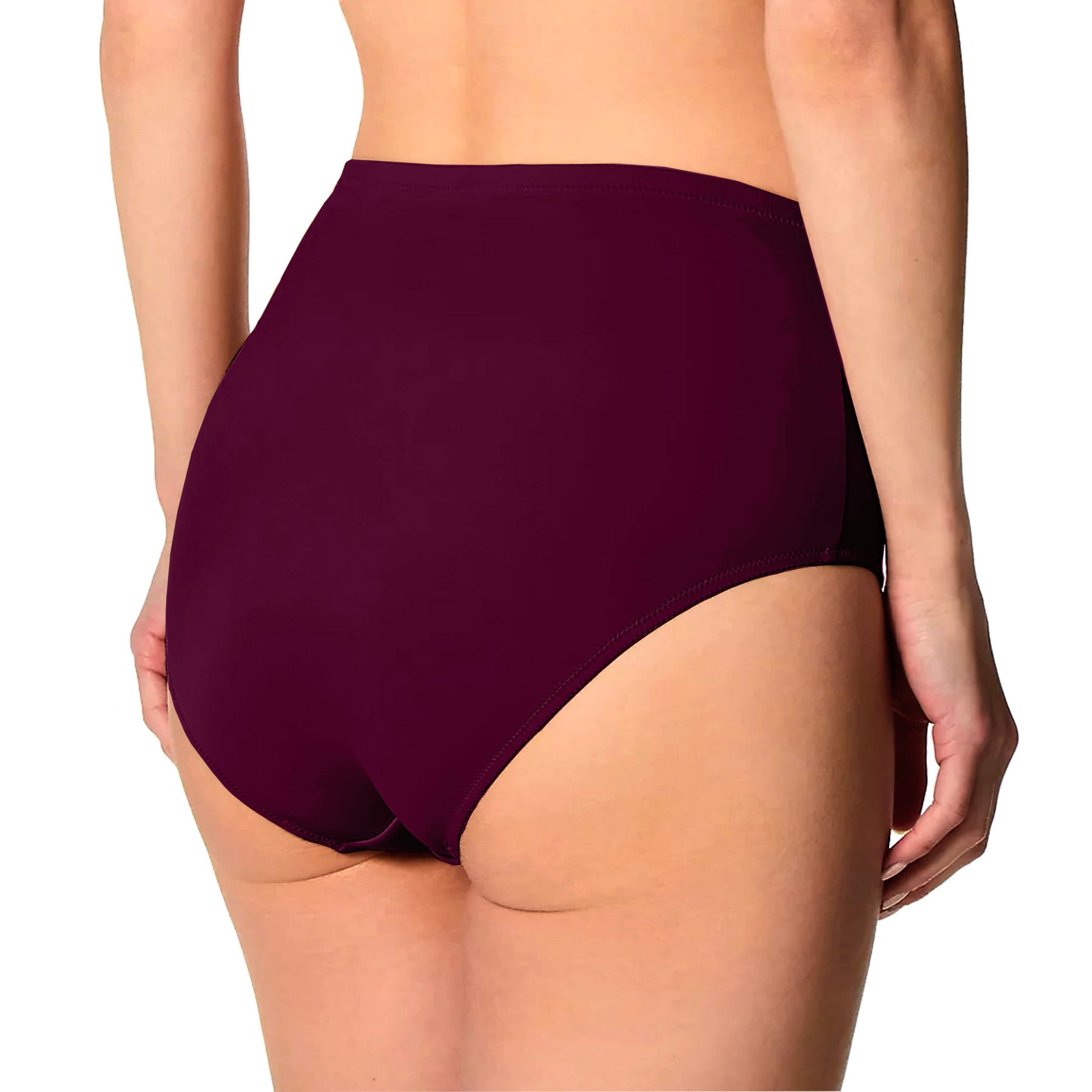 Fit Fully Yours Elise Brief U1813 Plum Rear View