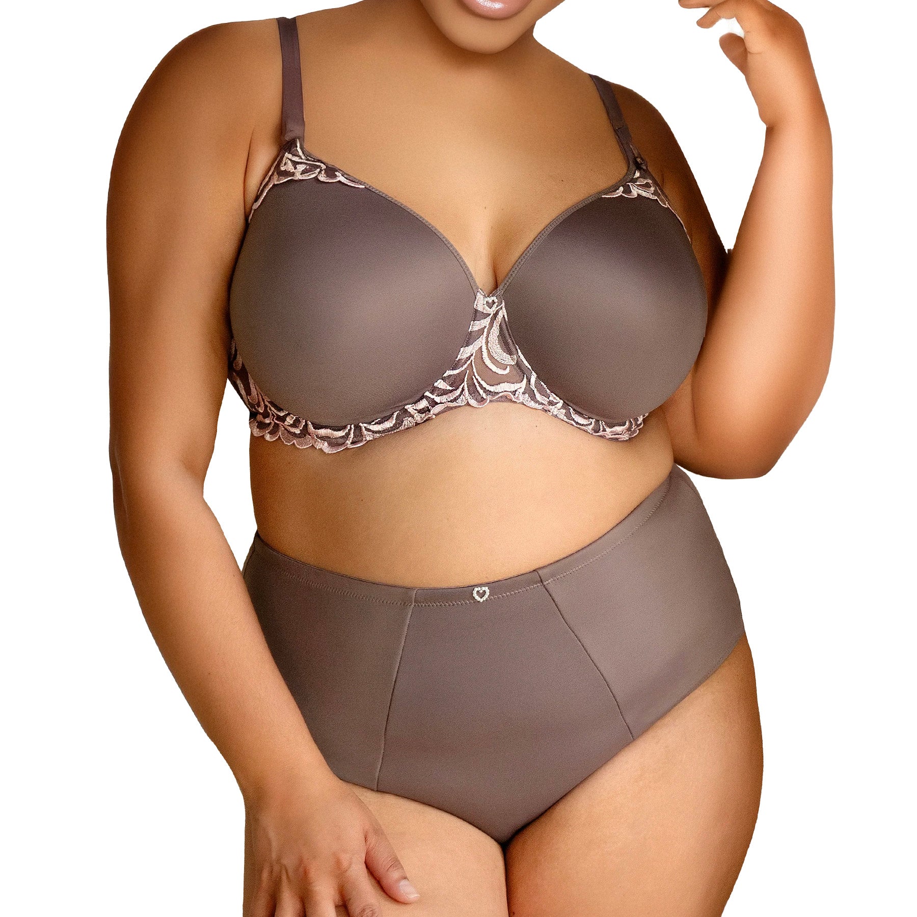 Fit Fully Yours Elise Brief U1813 Taupe Set