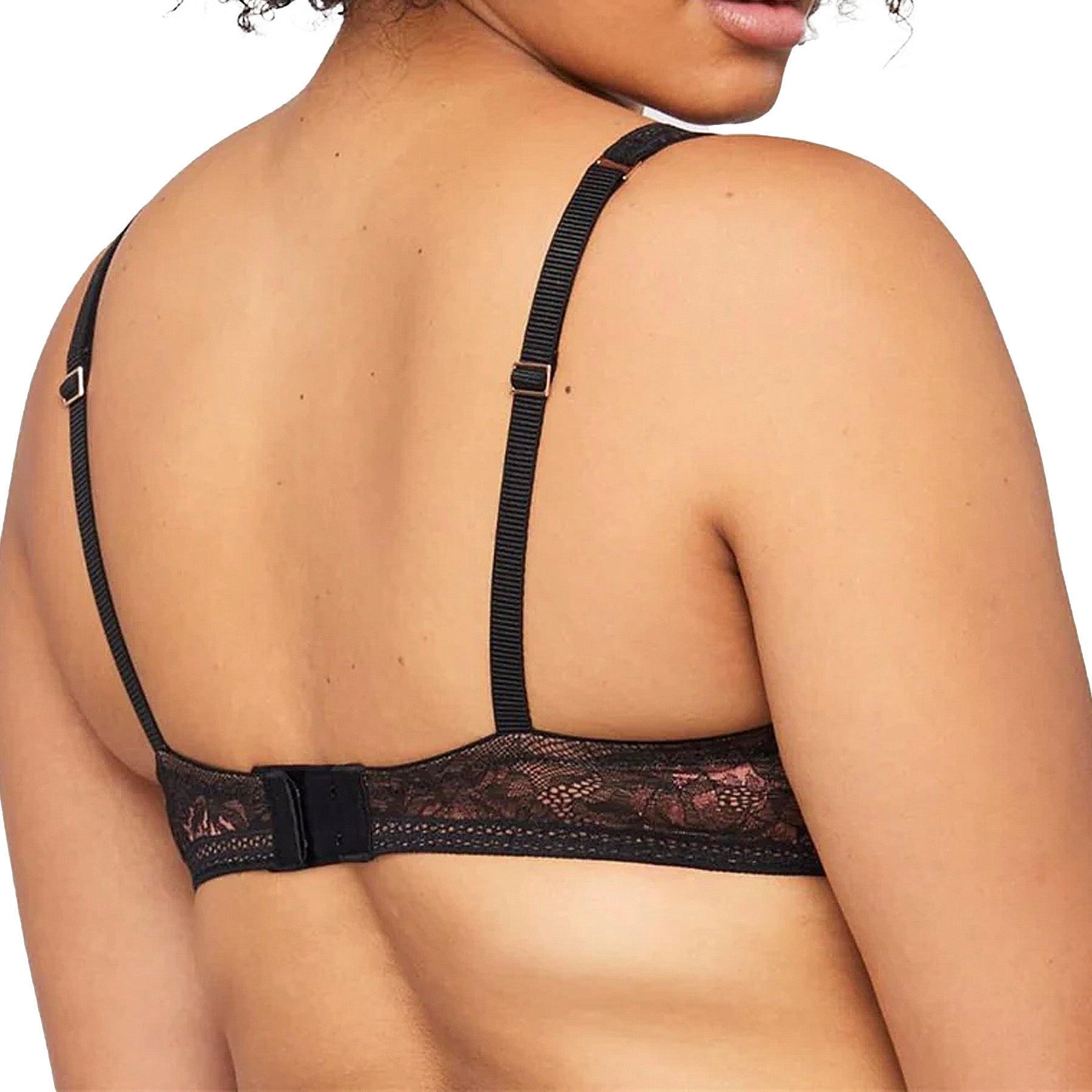 Montelle Enchanted Mystique Plunge Bra 9490 Black/Pecan Back
