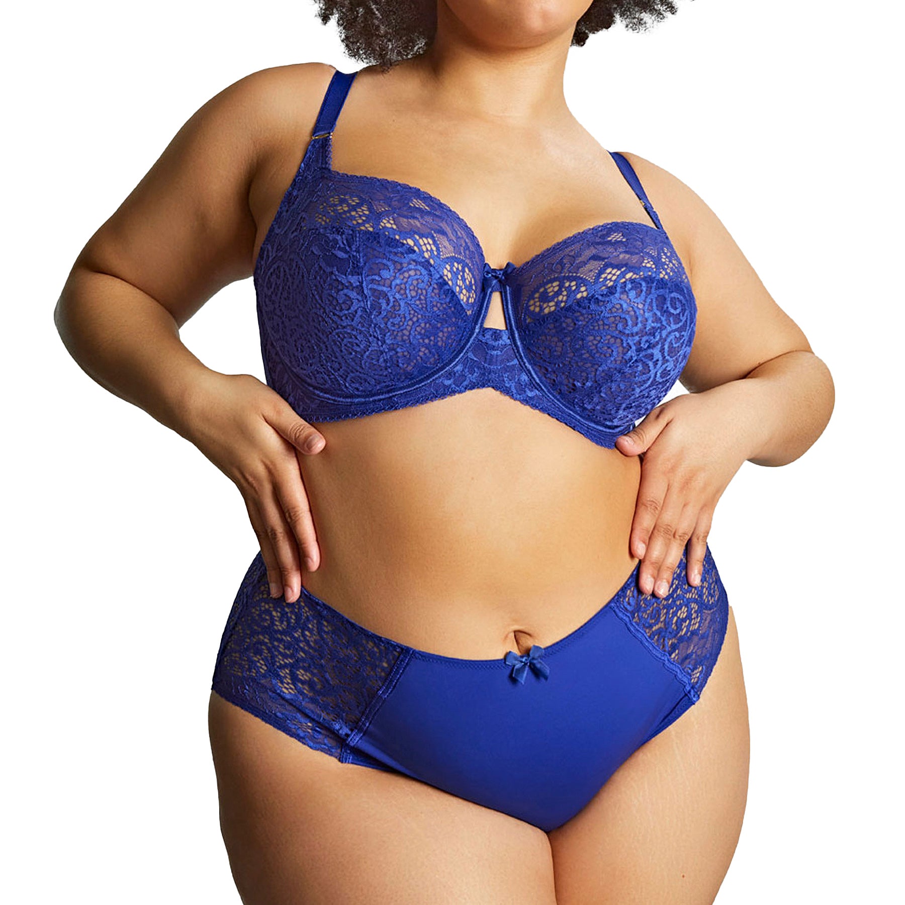 Panache Sculptresse Estel Deep Brief 9682 Royal Blue Set