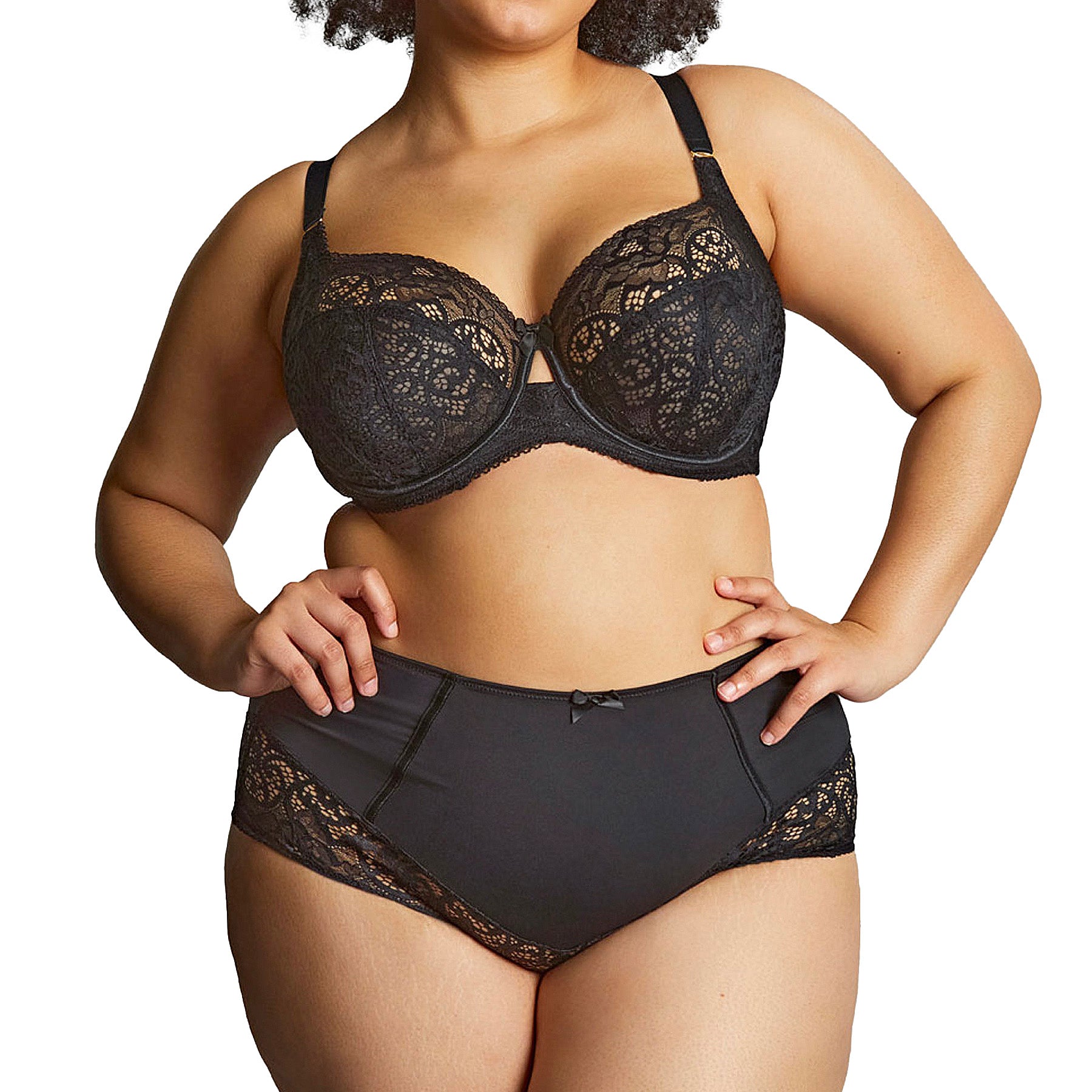 Panache Sculptresse Estel High Waist Brief 9684 Noir Set