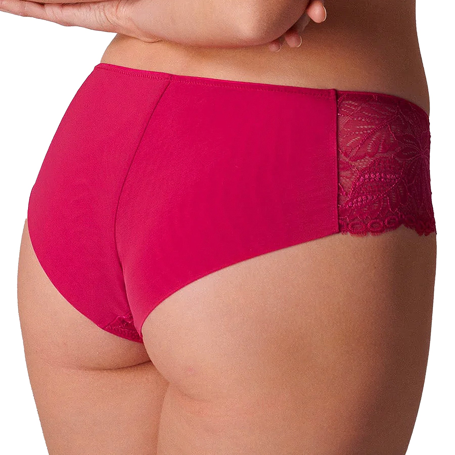 Simone Perele Exotica Boyshort 1B3630 Raspberry Back