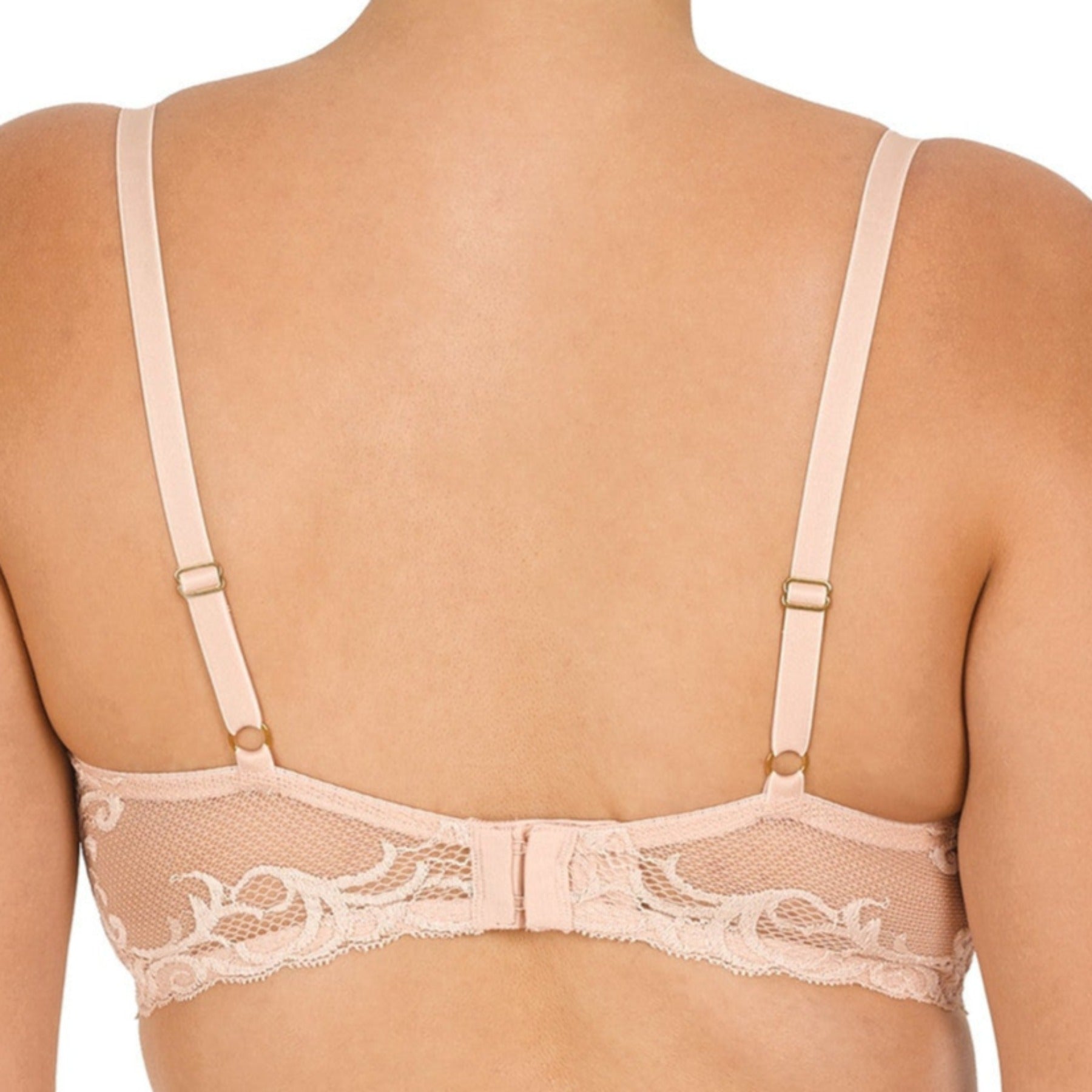 Natori Feathers Contour Plunge Bra 730023 - Cameo Rose