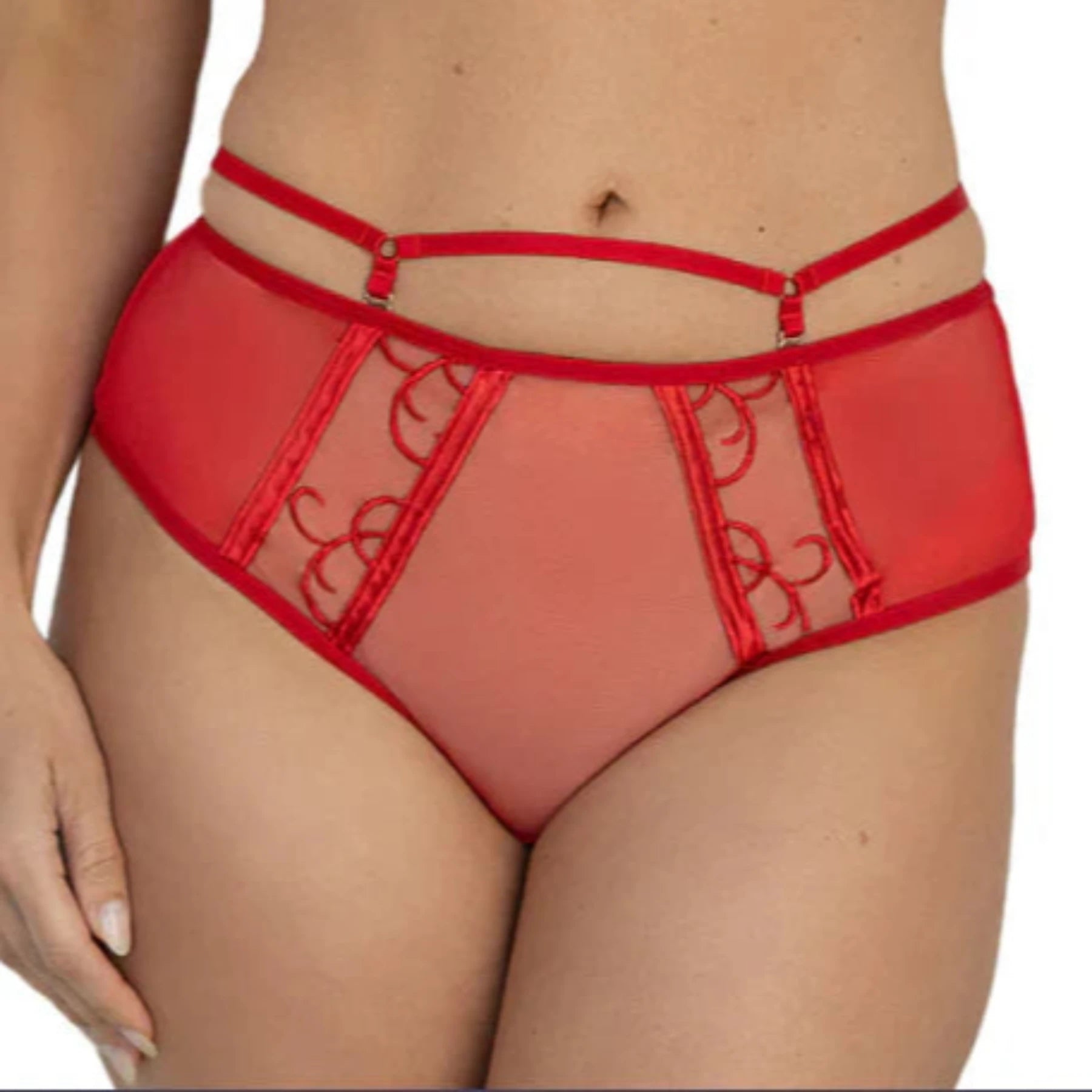 Fit Fully Yours Alexa Bikini Panty U2152 - Hot Red