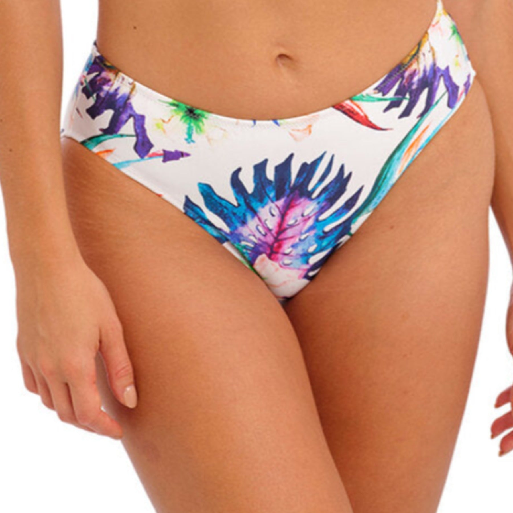 Paradiso Mid Rise Bikini Brief FS501872 - White/Multi