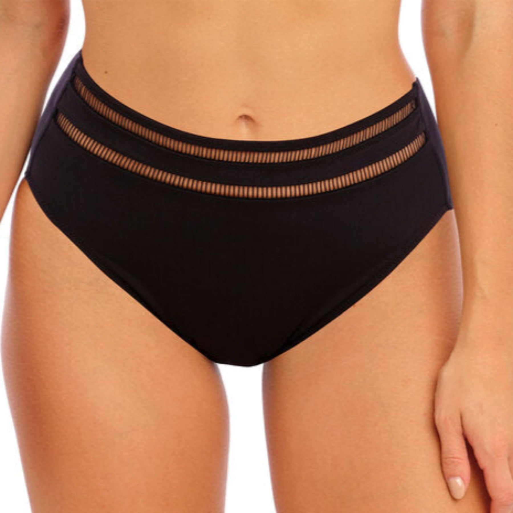 East Hampton High Waist Bikini Brief FS502878- Black