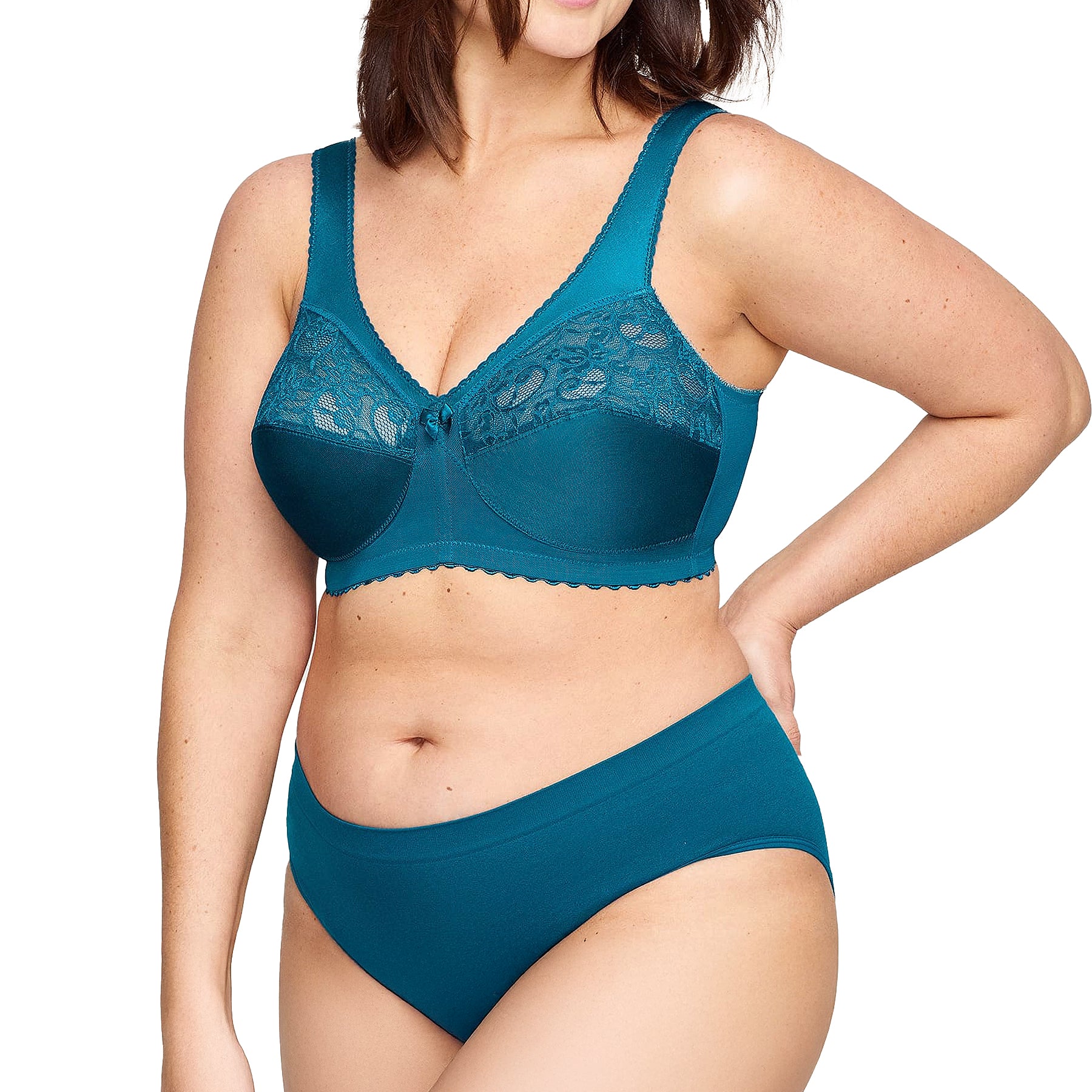 Glamorise MagicLift Original Support Bra 1000 Dark Teal Set