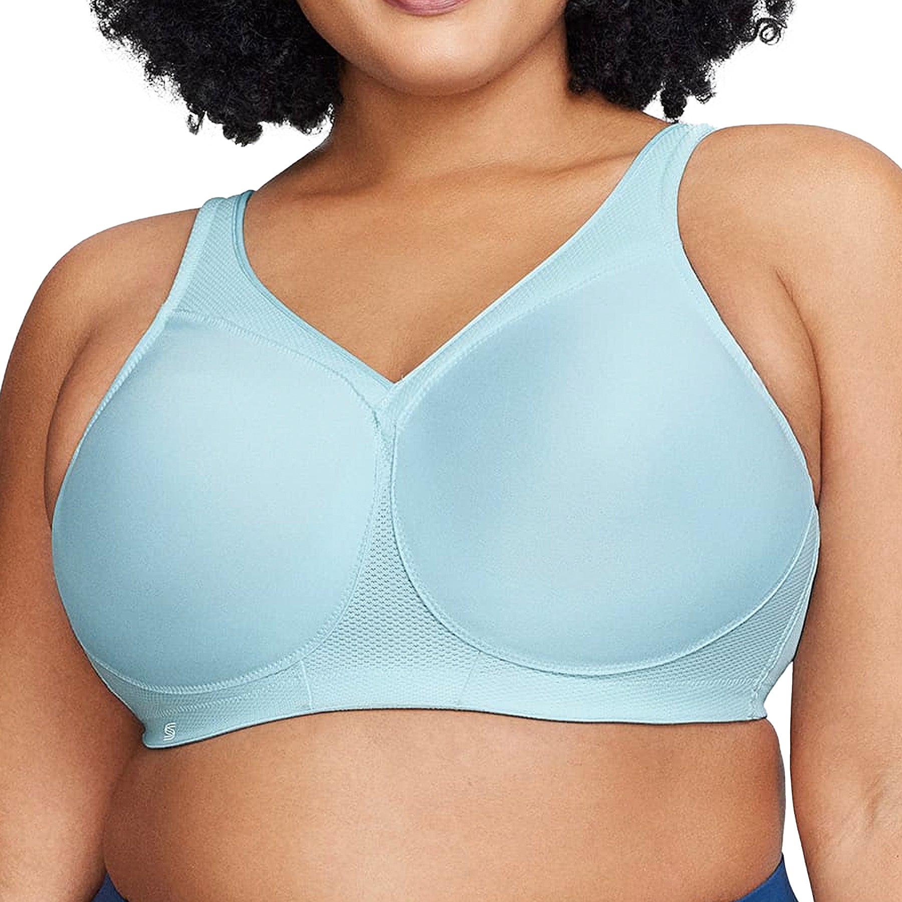 Glamorise MagicLift Seamless Sports Bra 1006 Aqua Front