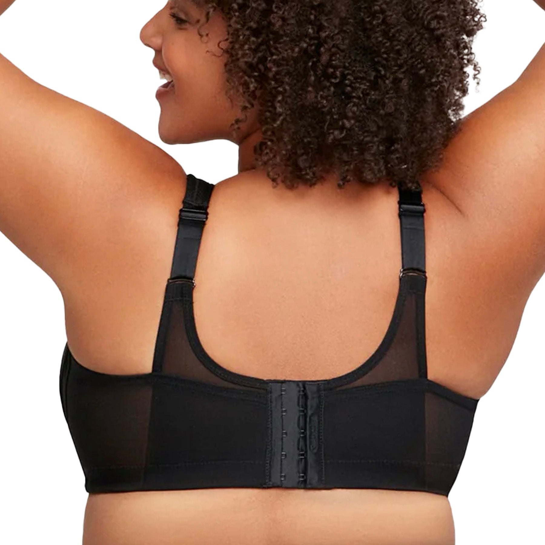 MagicLift Seamless Sports Bra 1006 Black Back