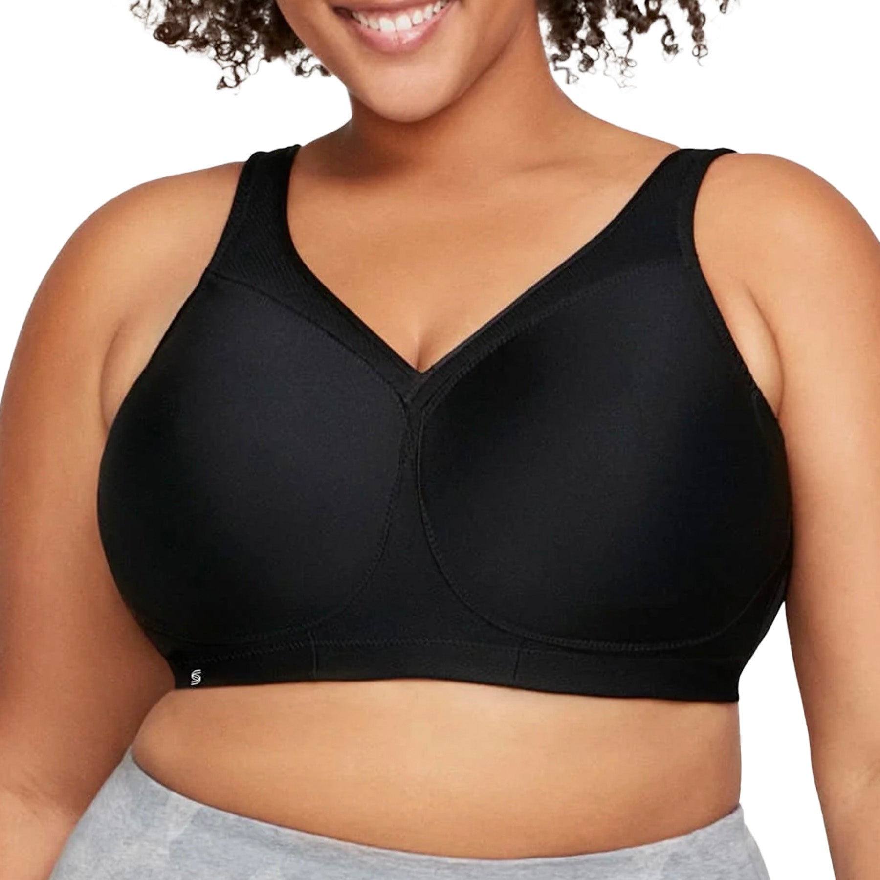 MagicLift Seamless Sports Bra 1006 Black Front
