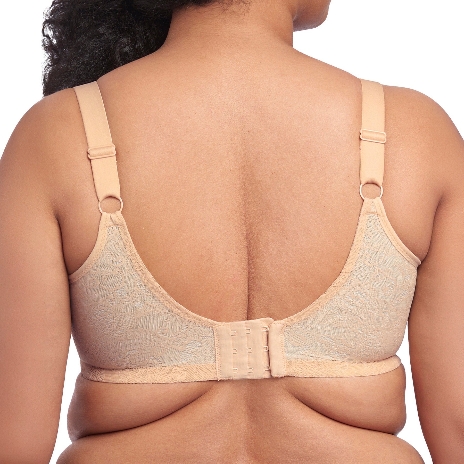 Goddess Yvette Banded Underwire Back Smoothing Bra GD6750 Sand Back