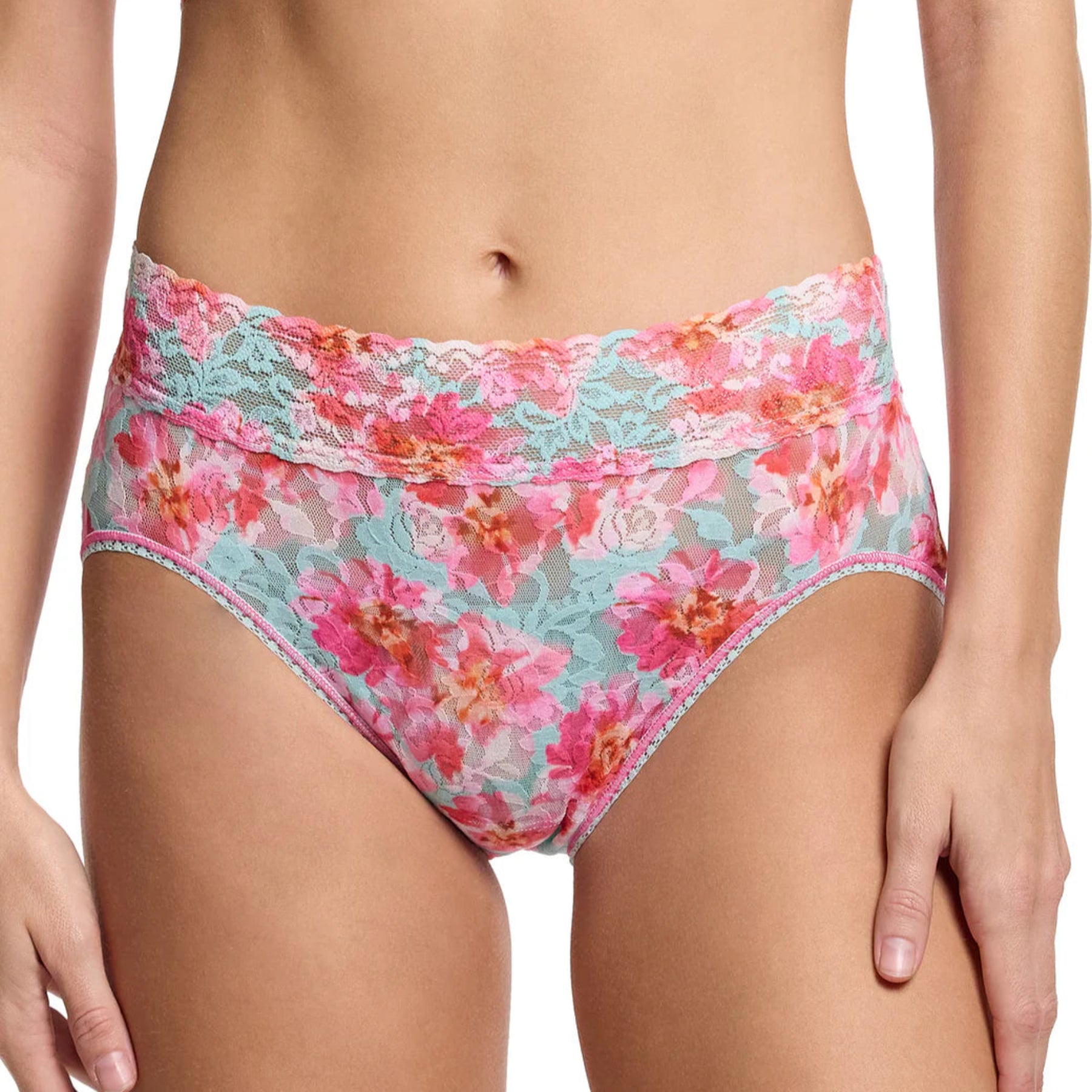 Hanky Panky Printed Signature Lace French Brief PR461 - First Bloom (FIBB)