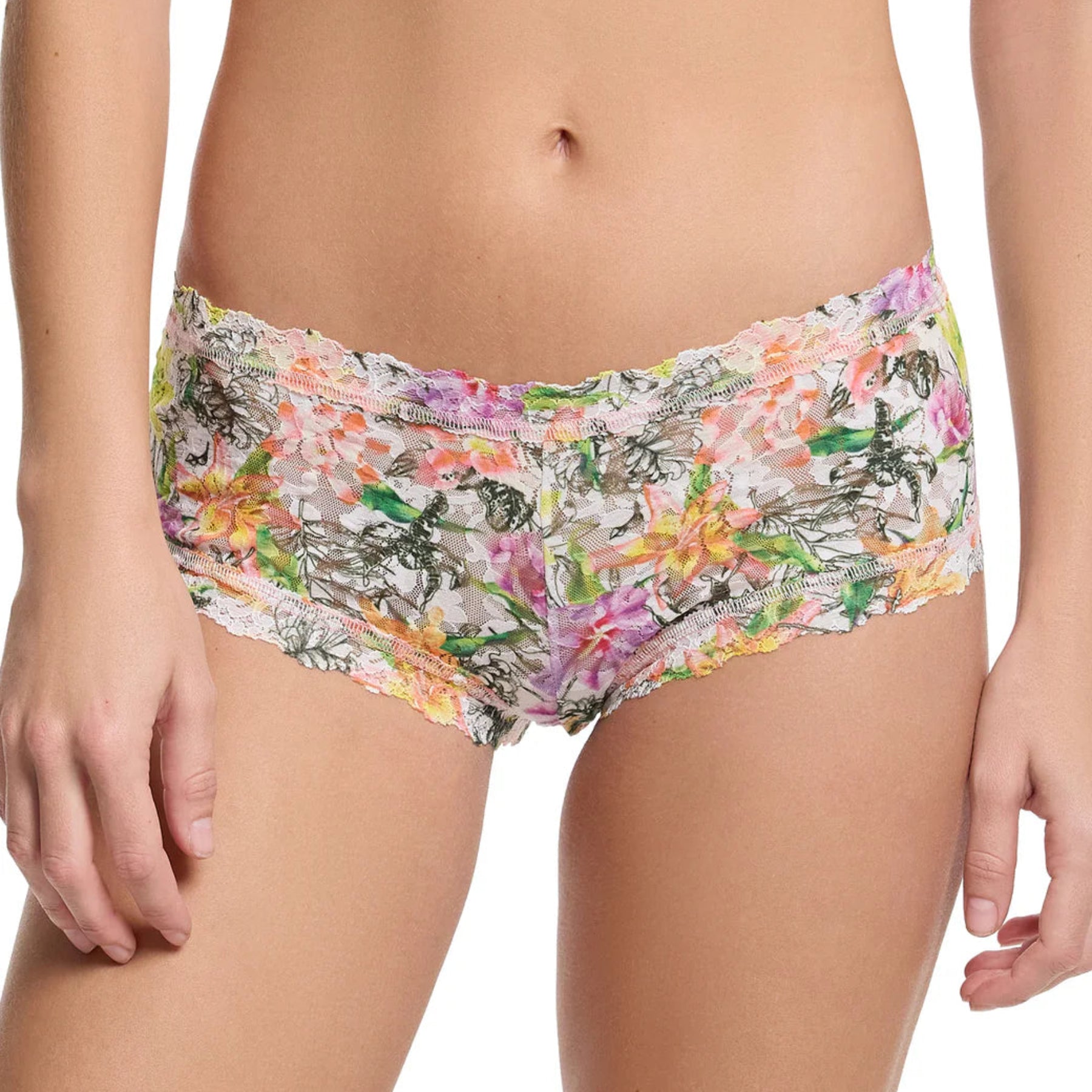 Printed Signature Lace Boyshort PR4812P (Rolled) - Botany (BOTW)